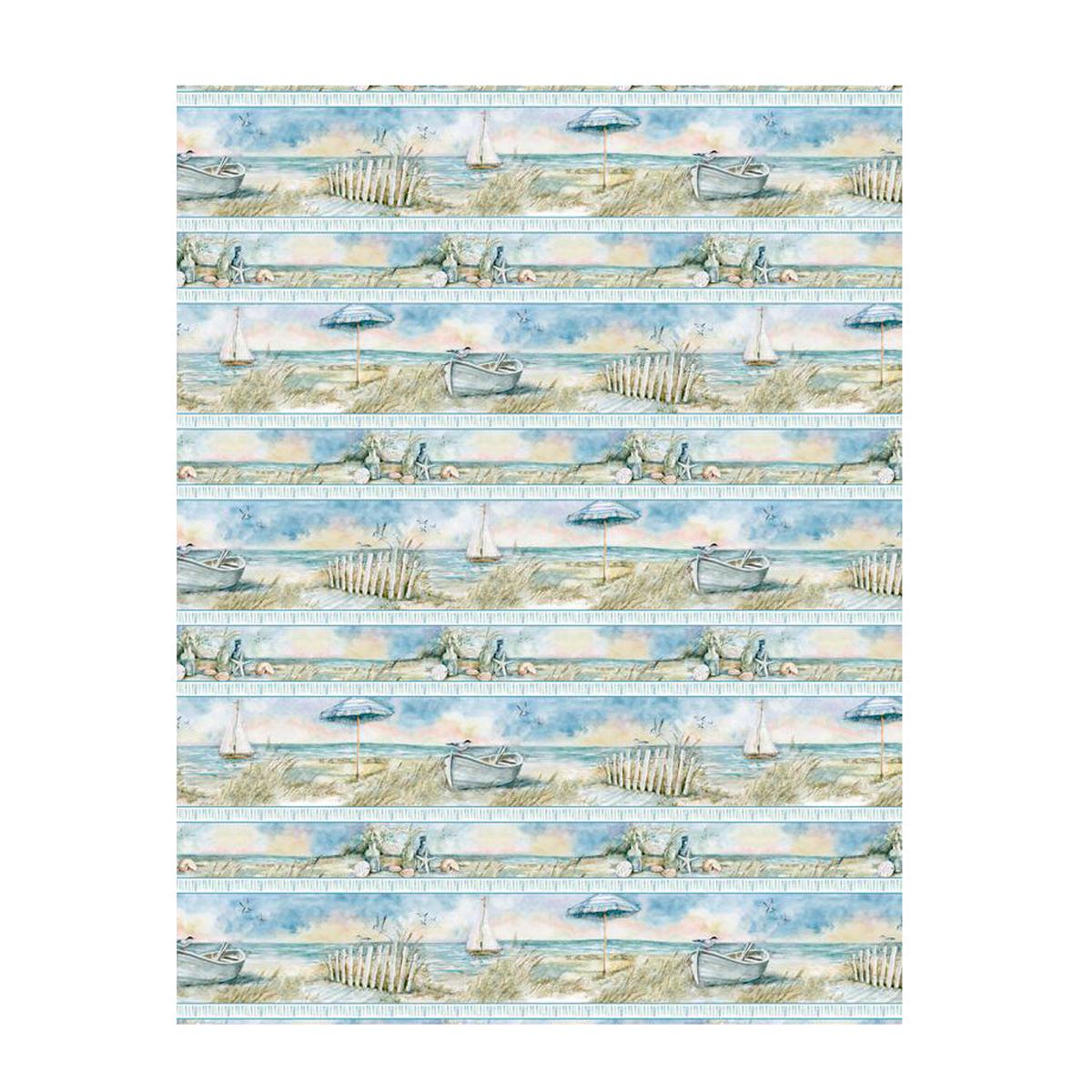 Coastal Sanctuary Collection Repeating Stripe Cotton Fabric 39781-412