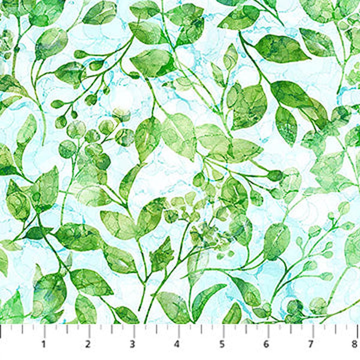 Concerto Collection Leaves Cotton Fabric Concerto Collection Large Floral Cotton Fabric DP27830-42