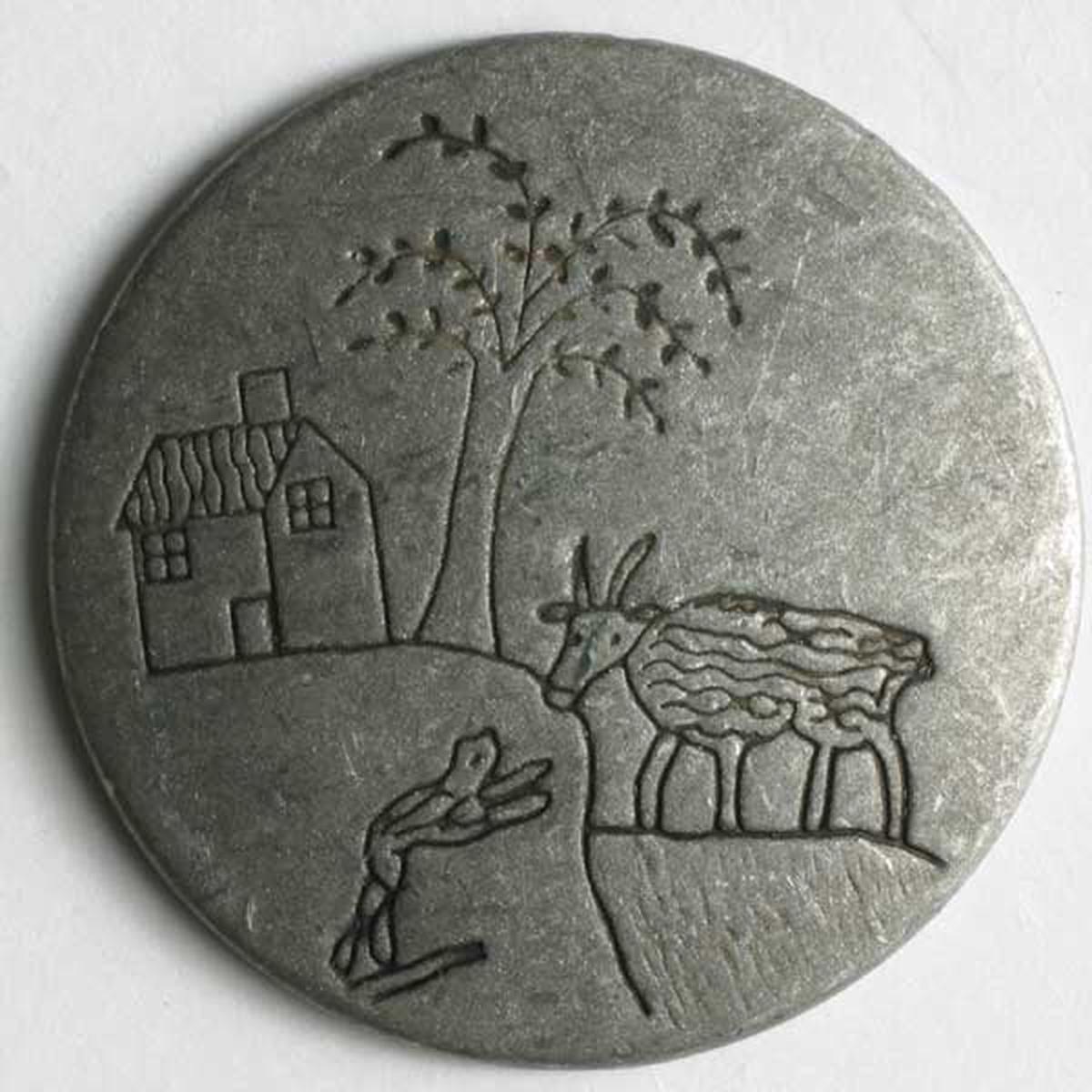 Country Scene Metal Buttons 1819 1820