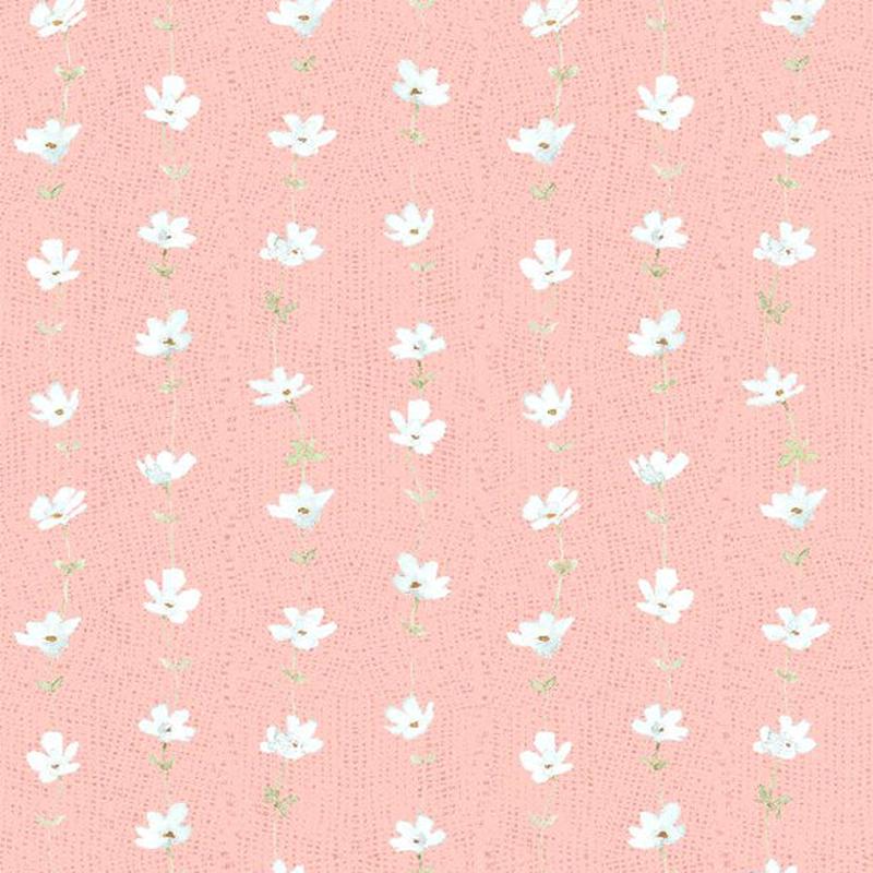 Daisy Days Collection Floral Stripe Cotton Fabric 83313
