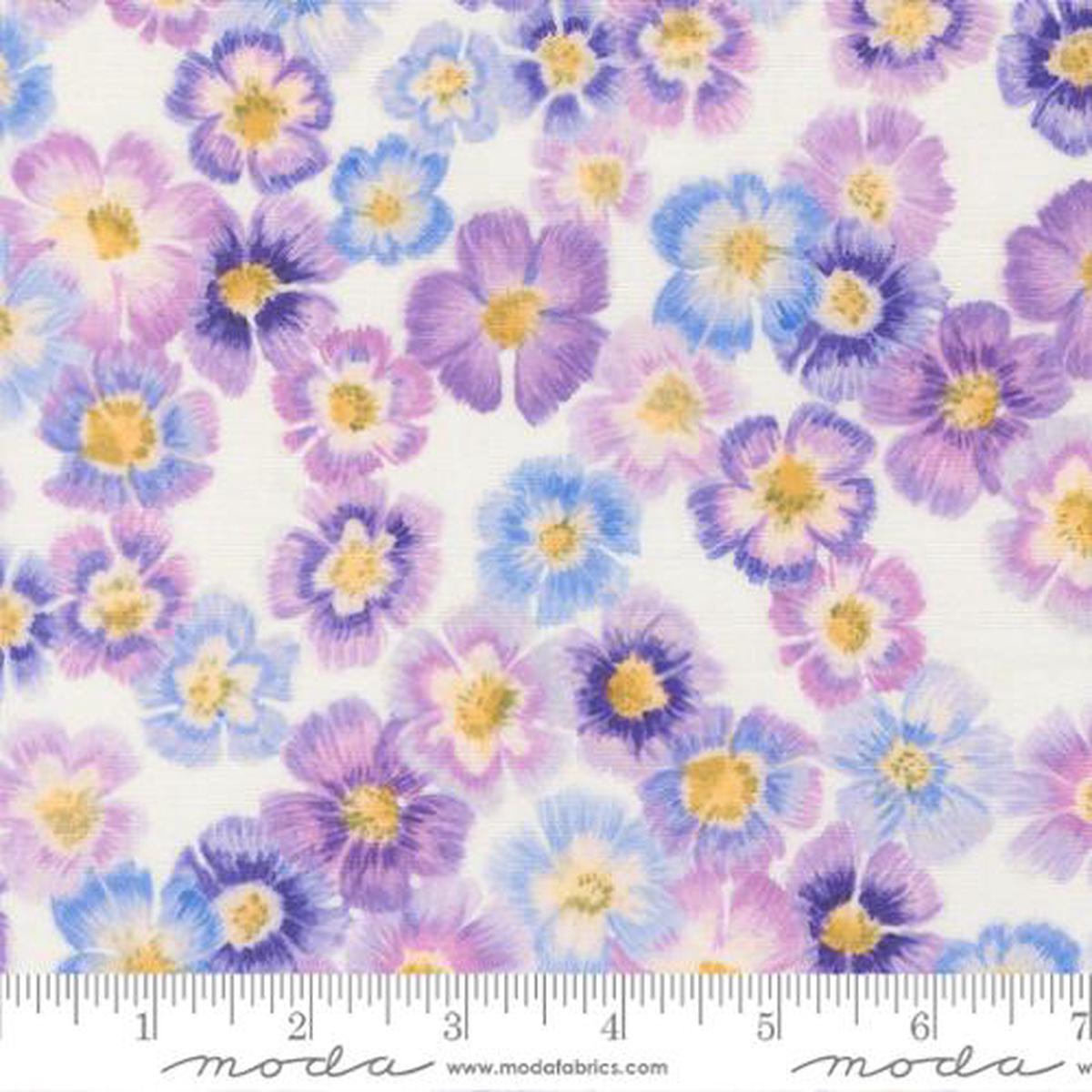Delphinium Collection Auricula Floral Cotton Fabric 24650