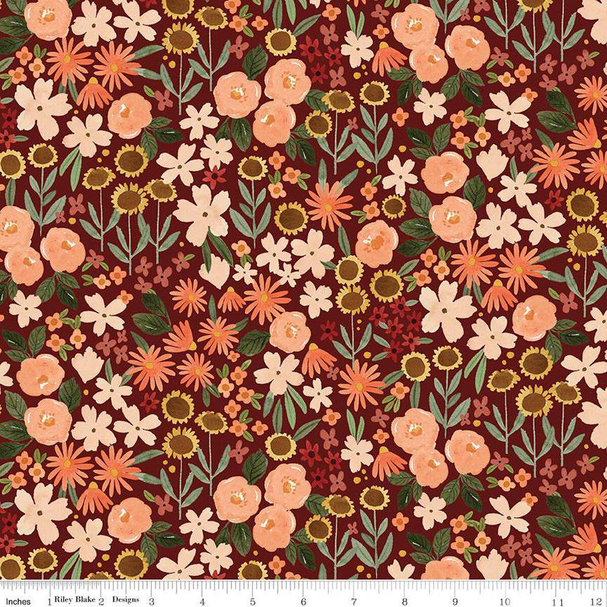 Happy Fall Days Collection Autumn Fields Cotton Fabric C16341