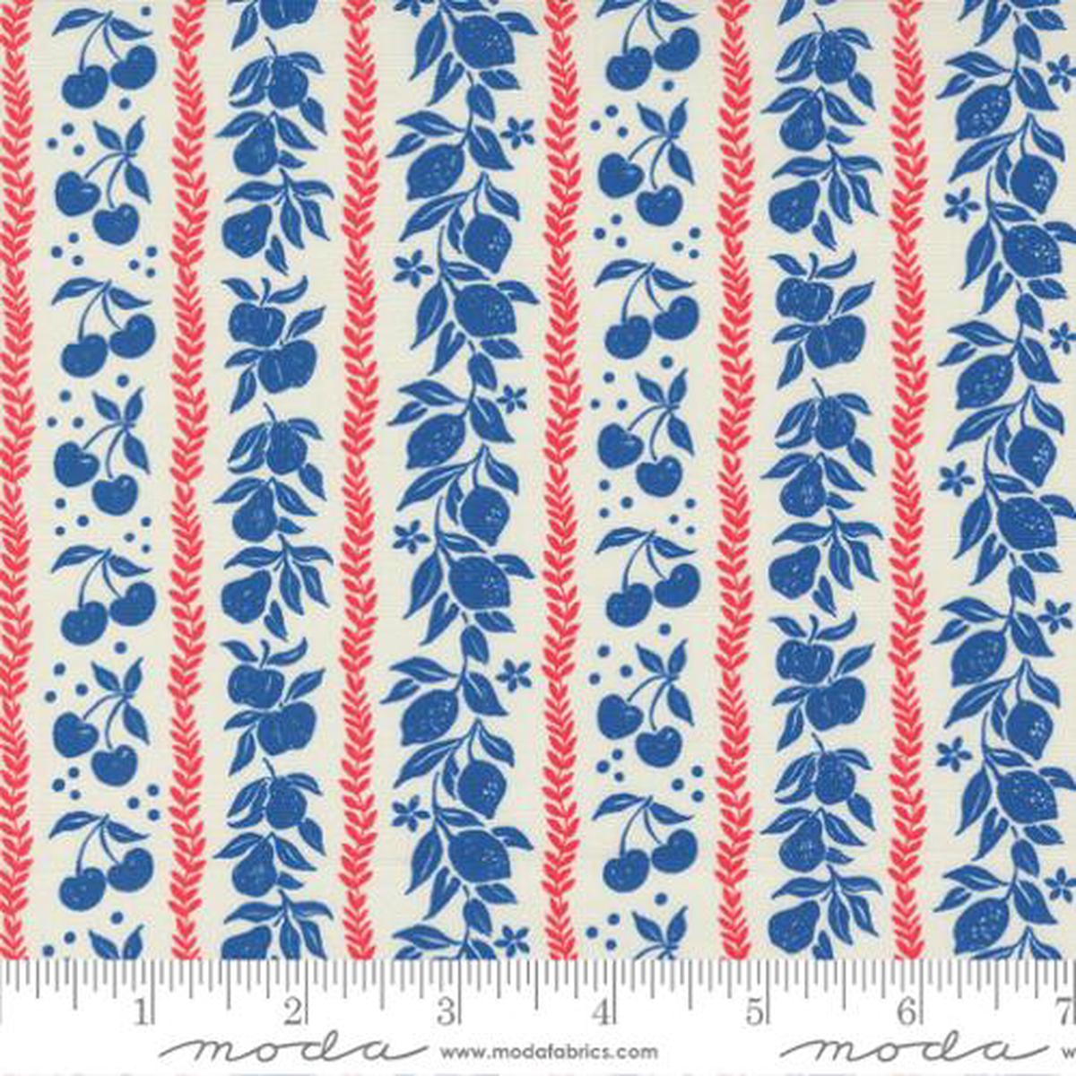 Julia Collection Mixed Fruit Tart Stripes Cotton Fabric 11925