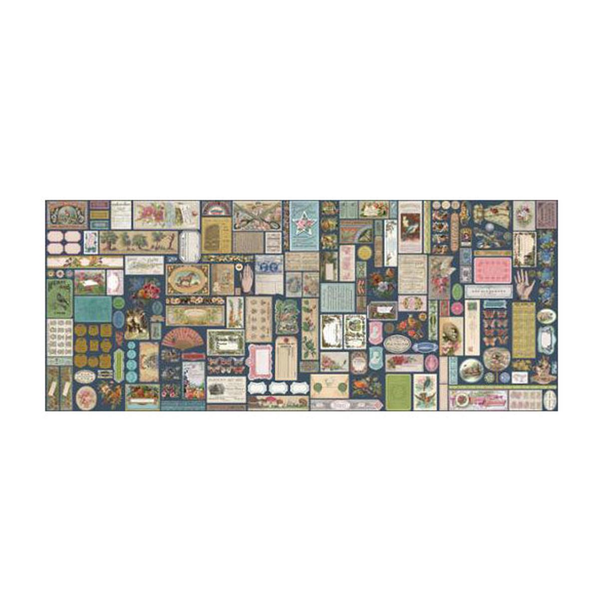Junk Journal Collection Vintage Collage Cotton Fabric 7410