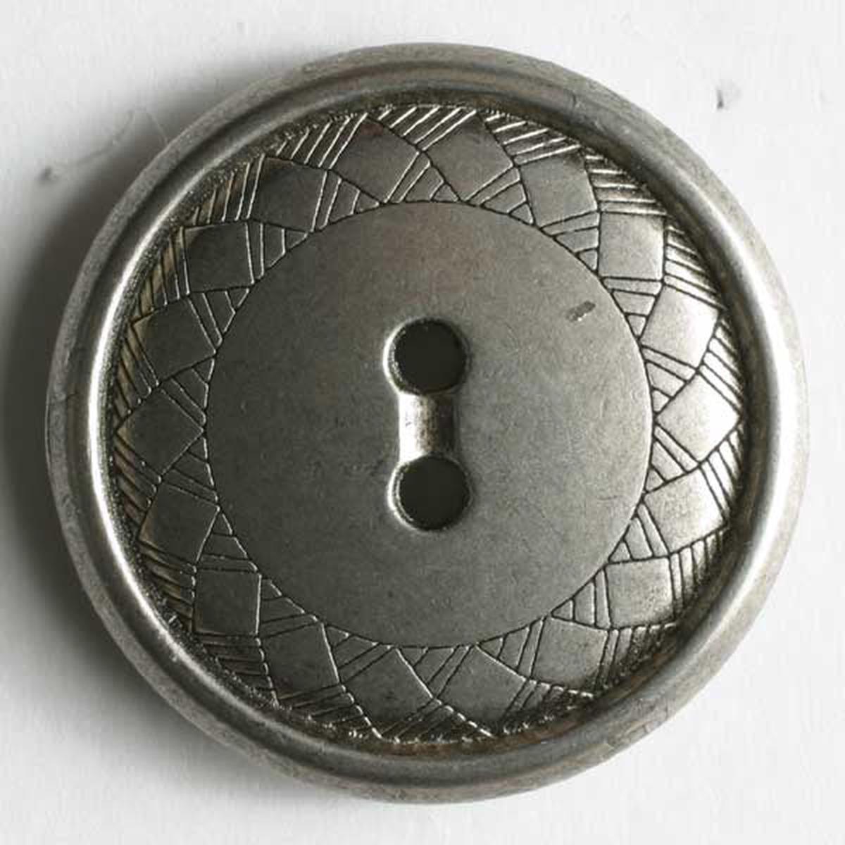 Metal 2-hole Buttons with Raised Edge 1969