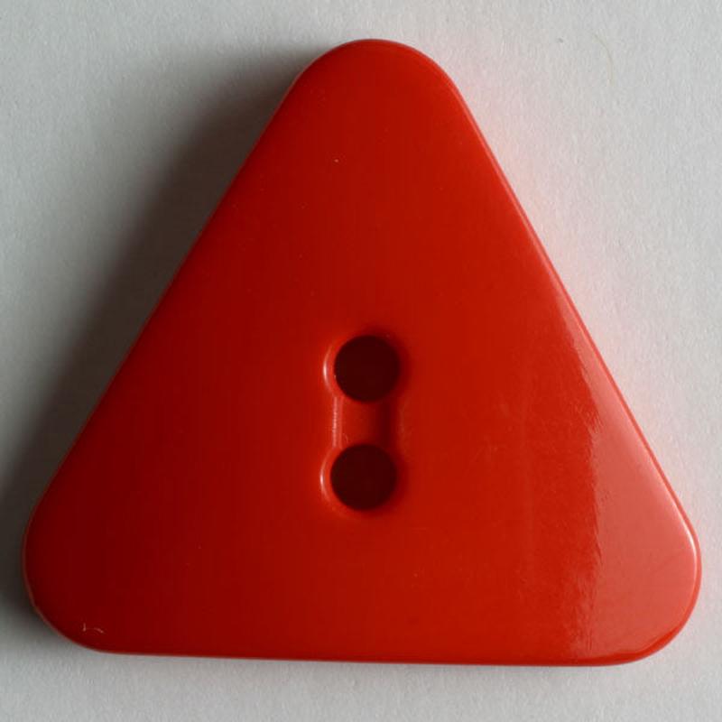 Red Triangle Button 2-hole 685 686