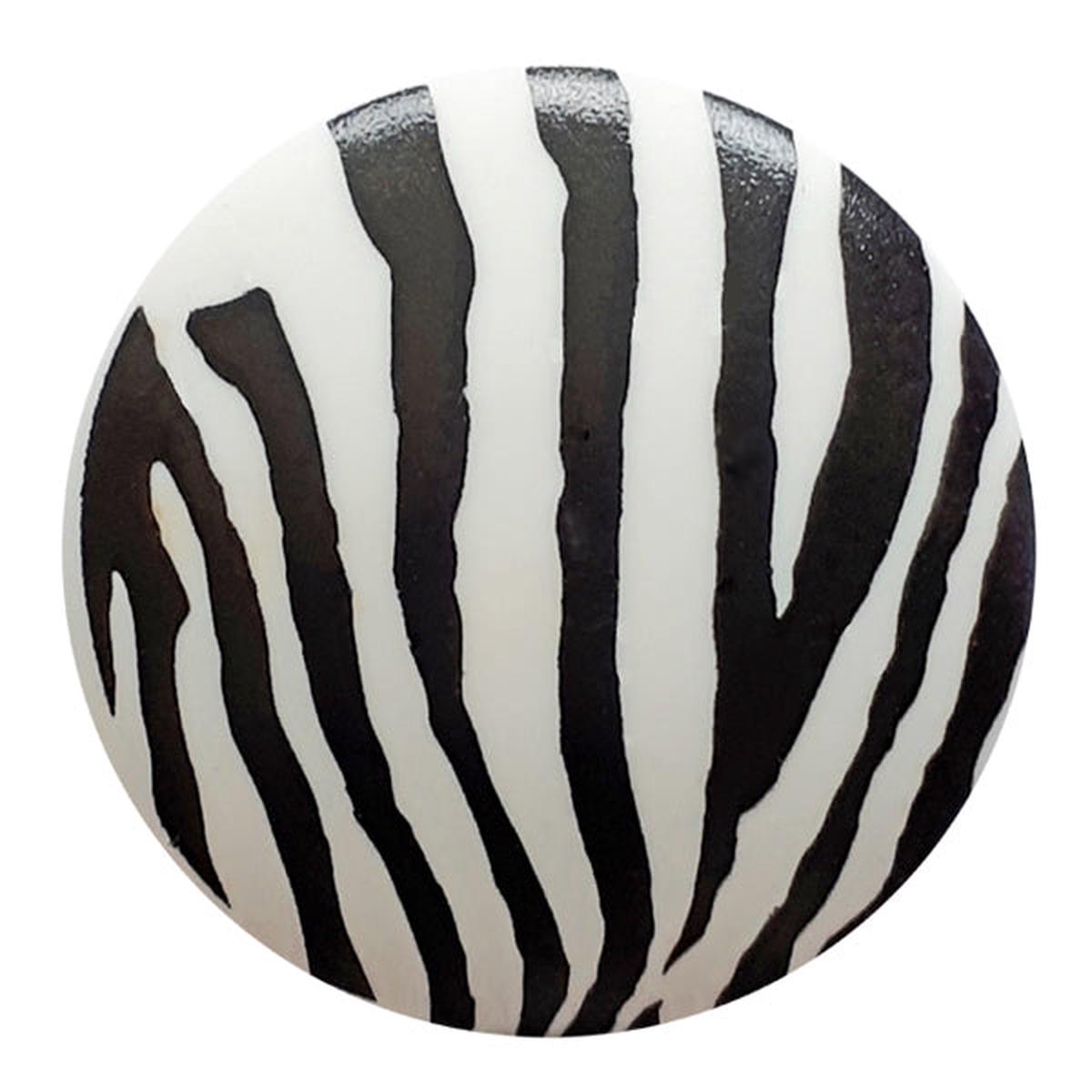 Round Zebra Stripe Shank Back Buttons