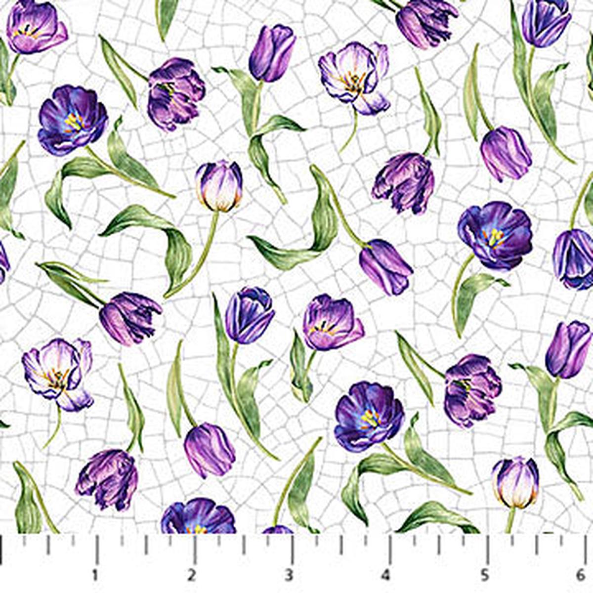 Tulip Garden Collection Small Tulip Cotton Fabric DP28496
