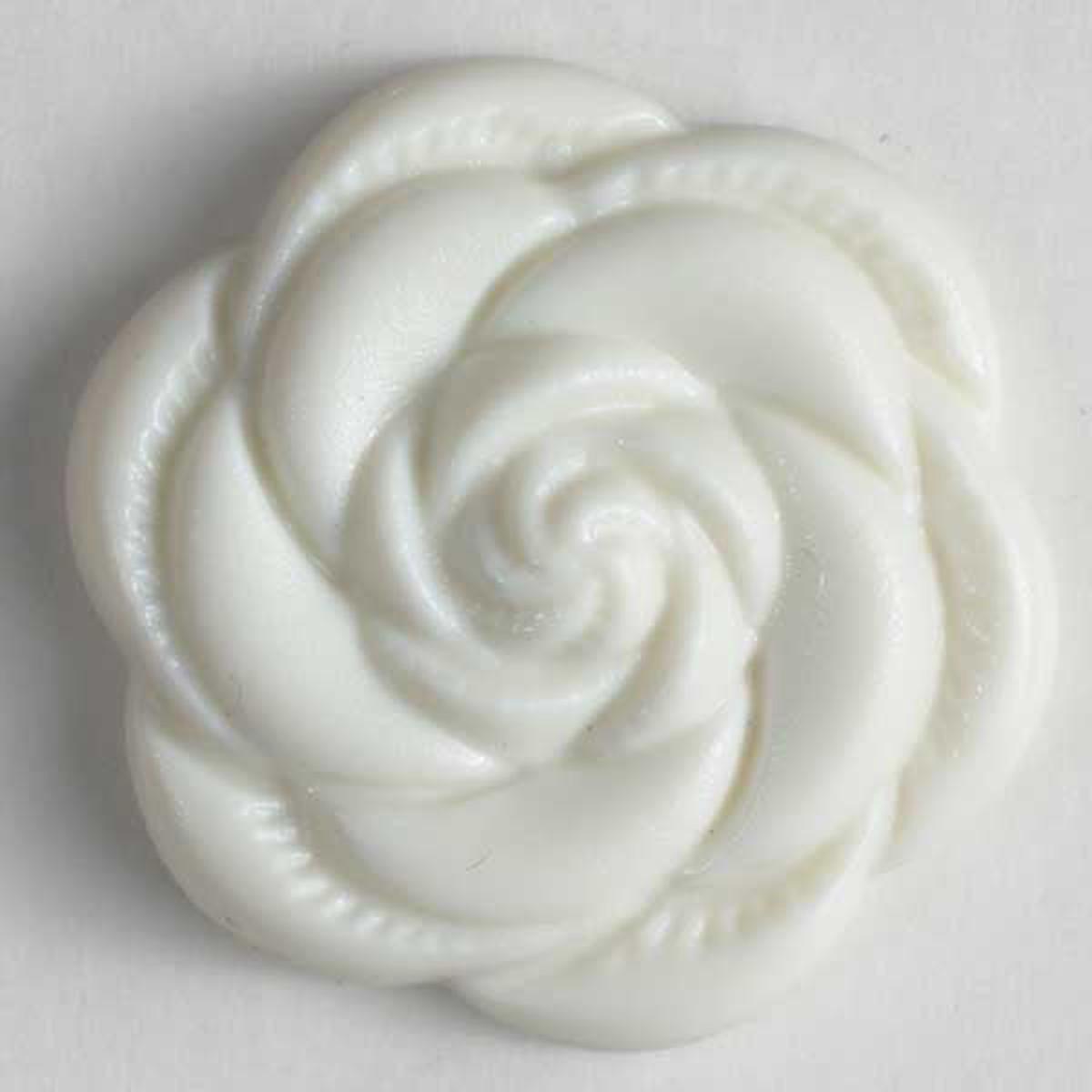 White Rose Shank Buttons 195, 196