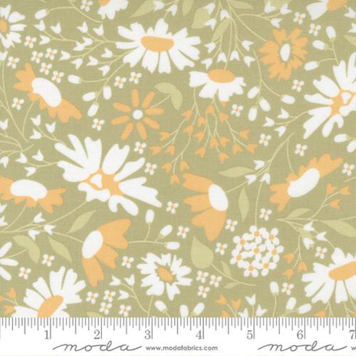 Buttercup and Slate Collection Buttercup Blooms Cotton Fabric 29151