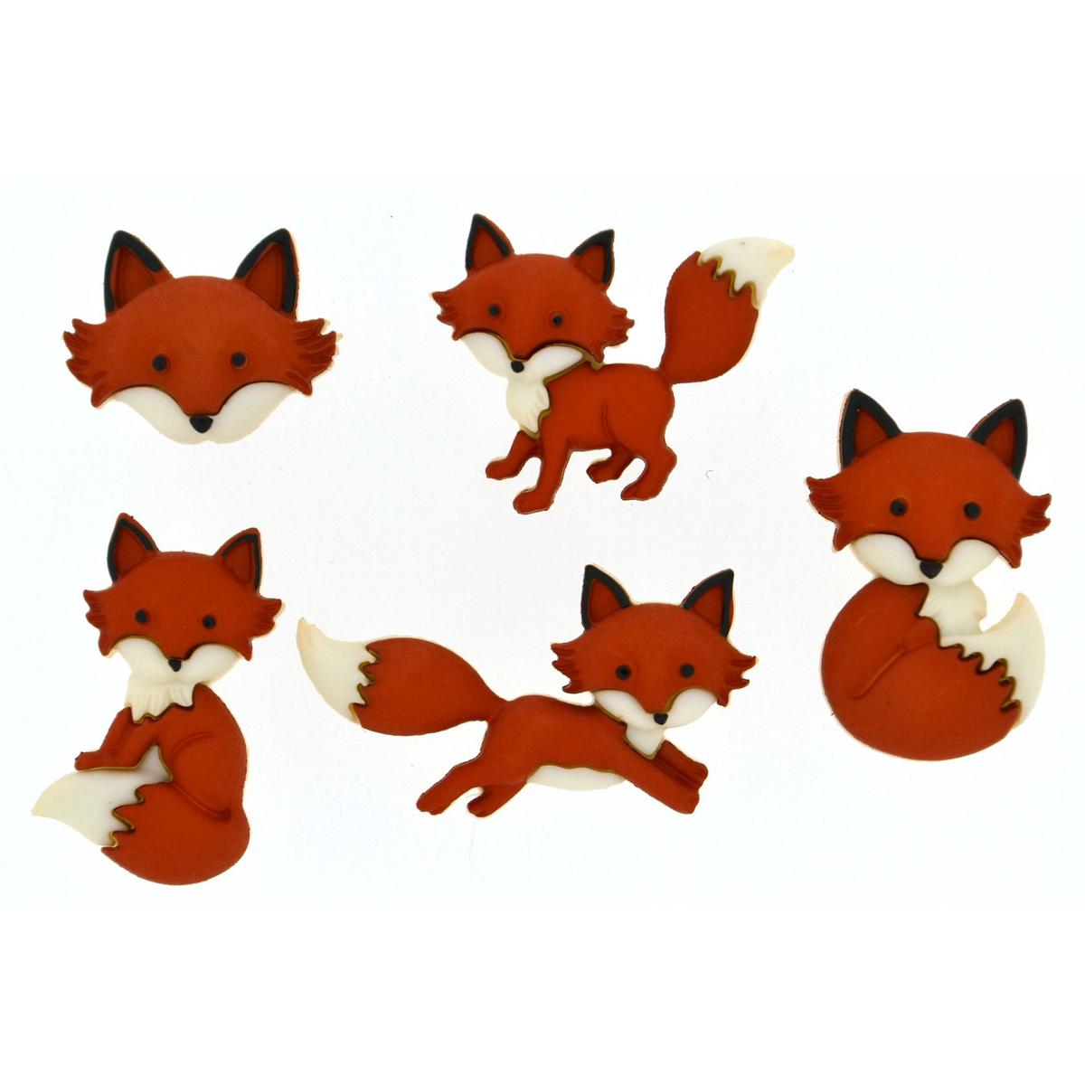 Buttons Out Foxed 8293