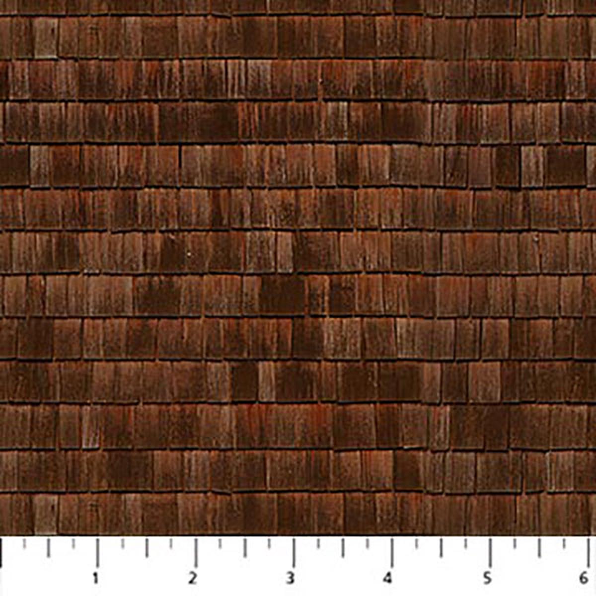 Cabin View Collection Shingles Cotton Fabric DP25123-34