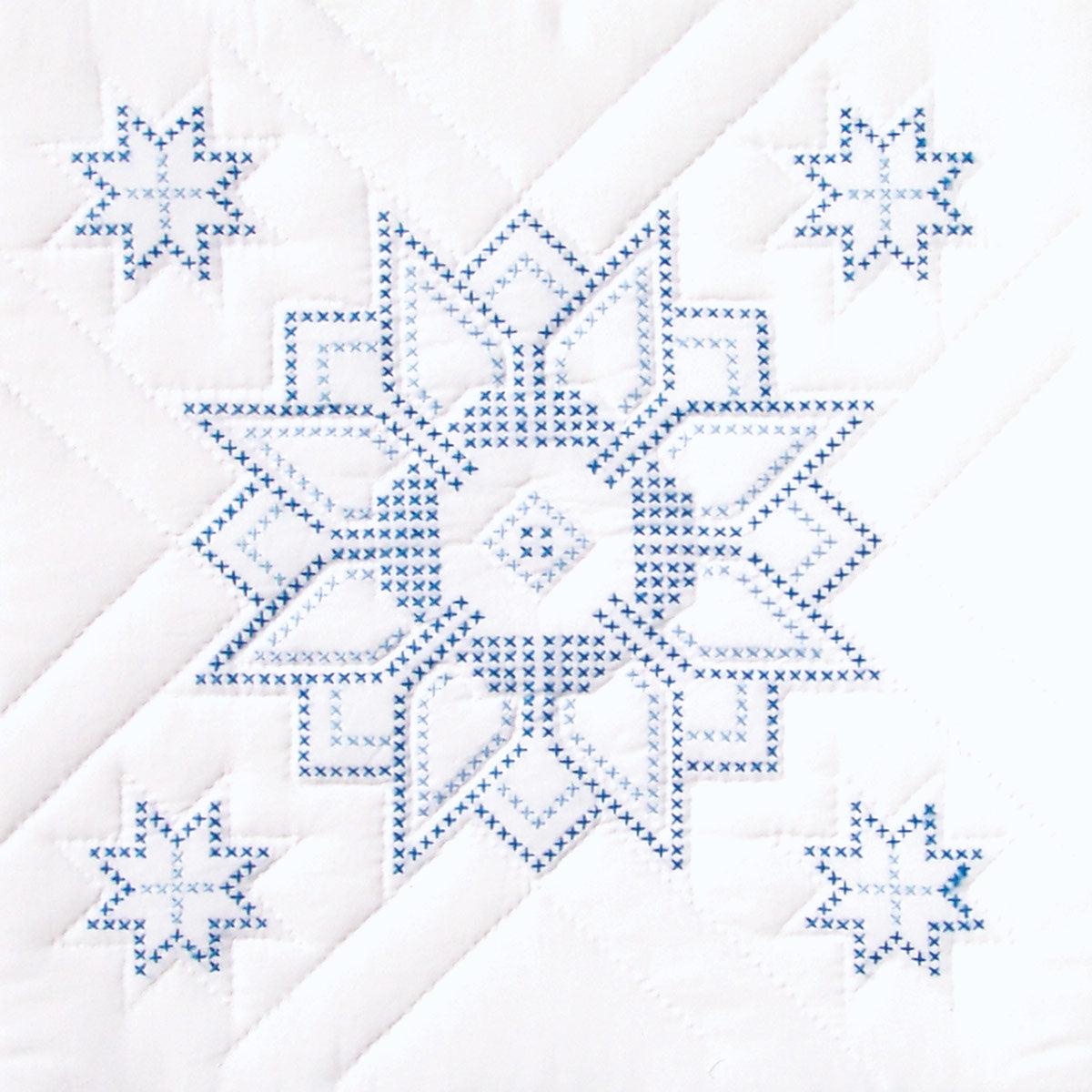 Cross Stitch Stars 18-Inch Quilt Blocks 732-54