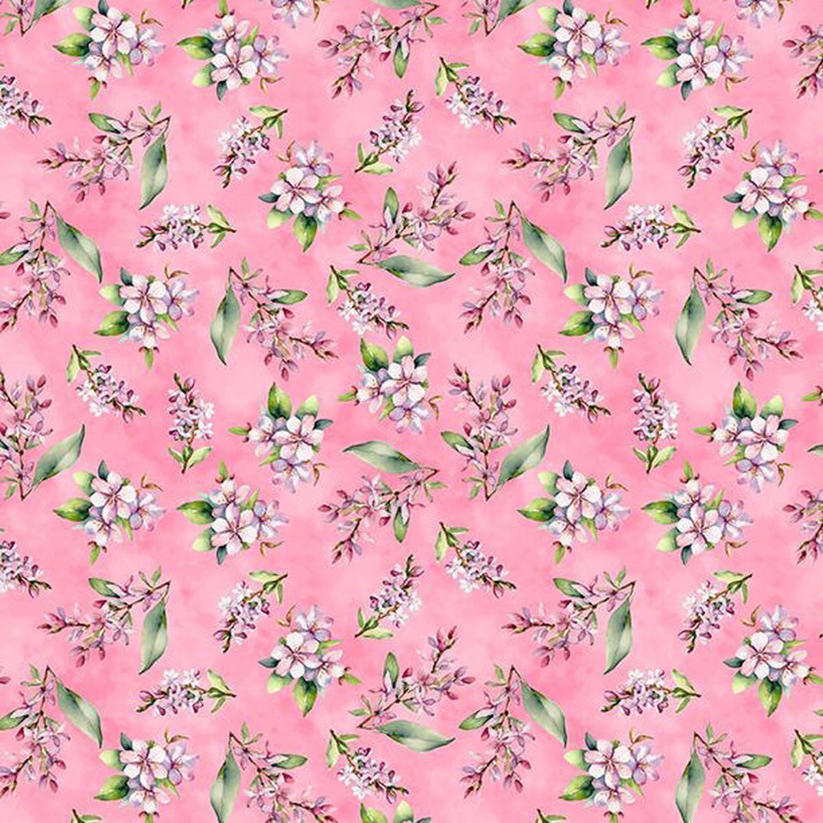 Dahlia Botanica Collection Small Floral Cotton Fabric 33925
