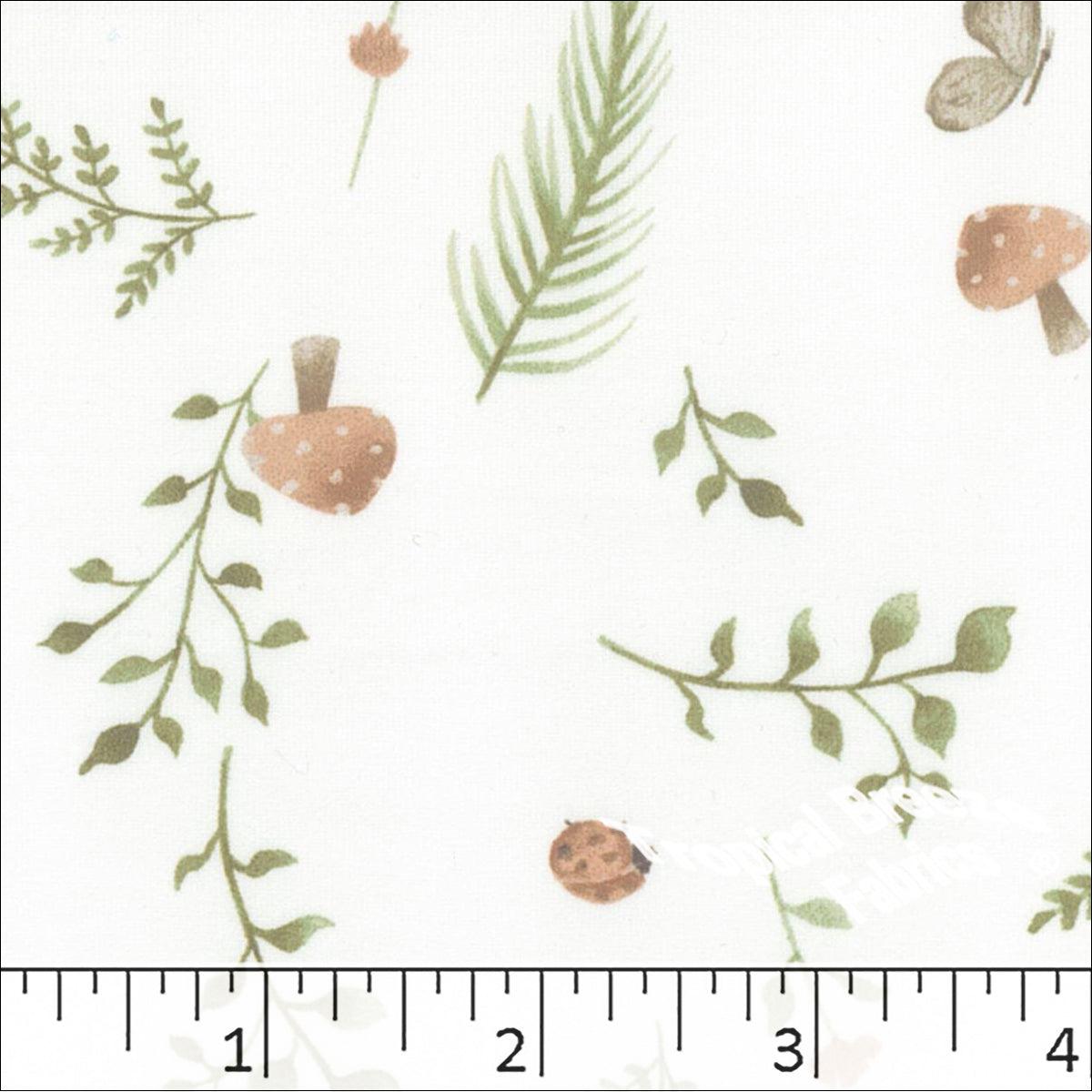 Double Brushed Nature Print Knit Fabric 572619