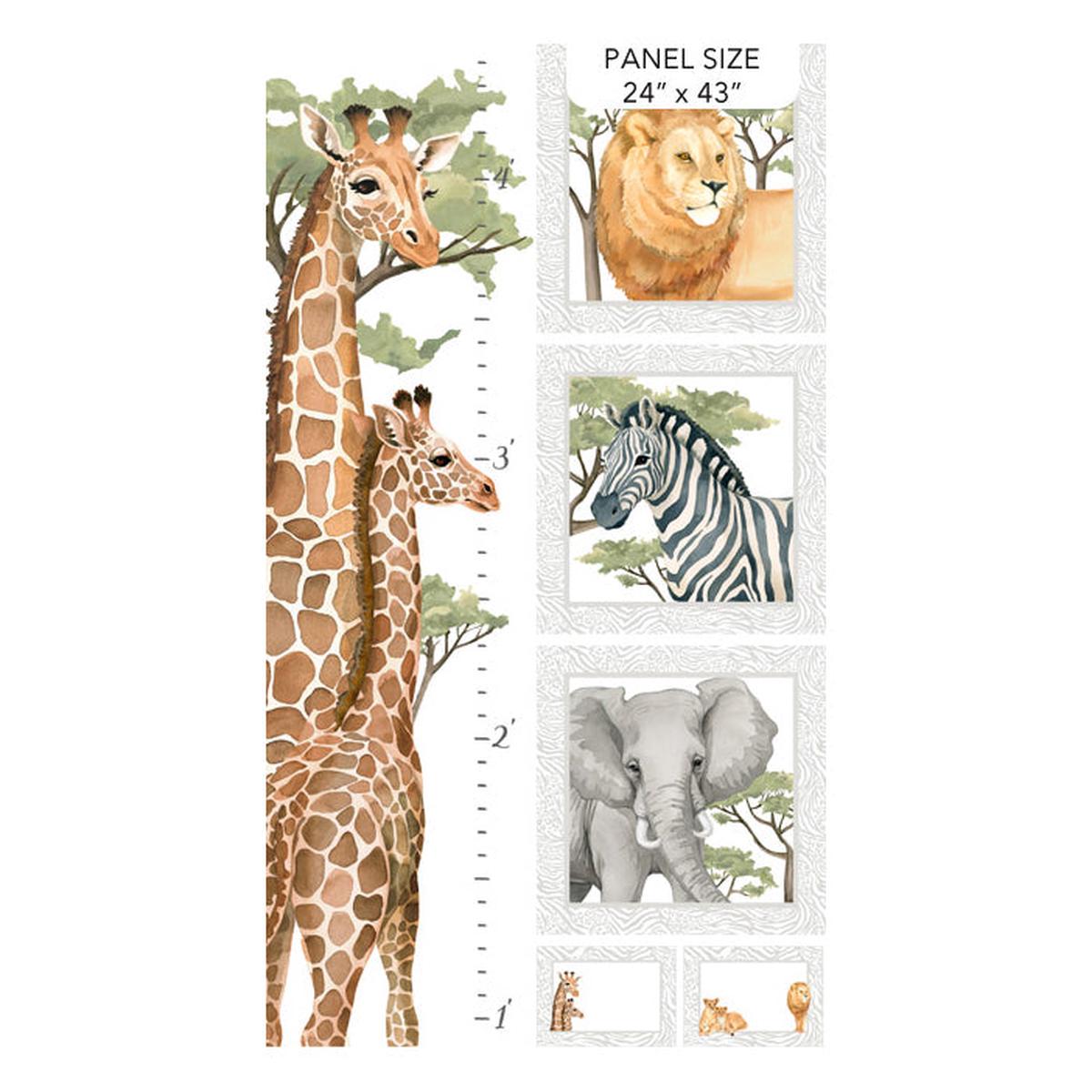 Wild One Collection Cotton Fabric Craft Panel DP276