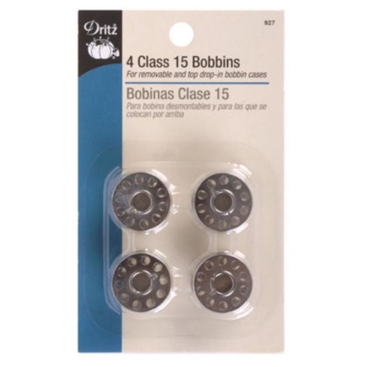 4 Metal Bobbins Class 15 S-927