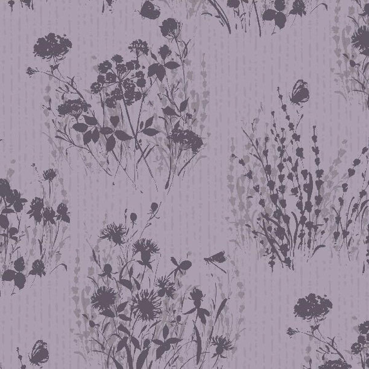 Au Natural Collection Floral Silhouettes Cotton Fabric 17819