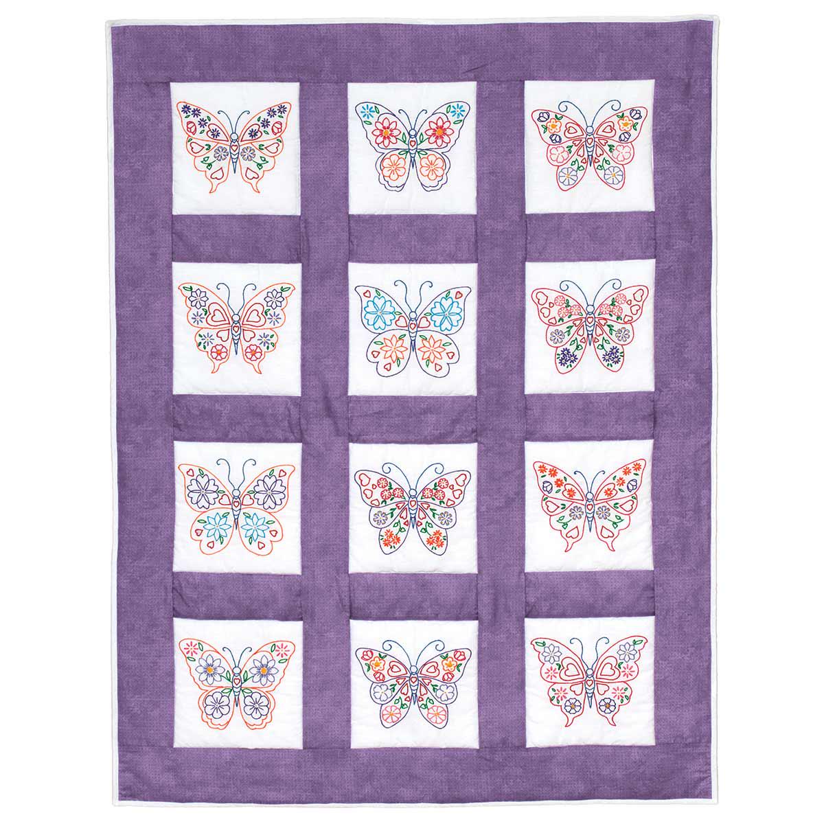 Butterflies 9-Inch Theme Quilt Blocks 737-729