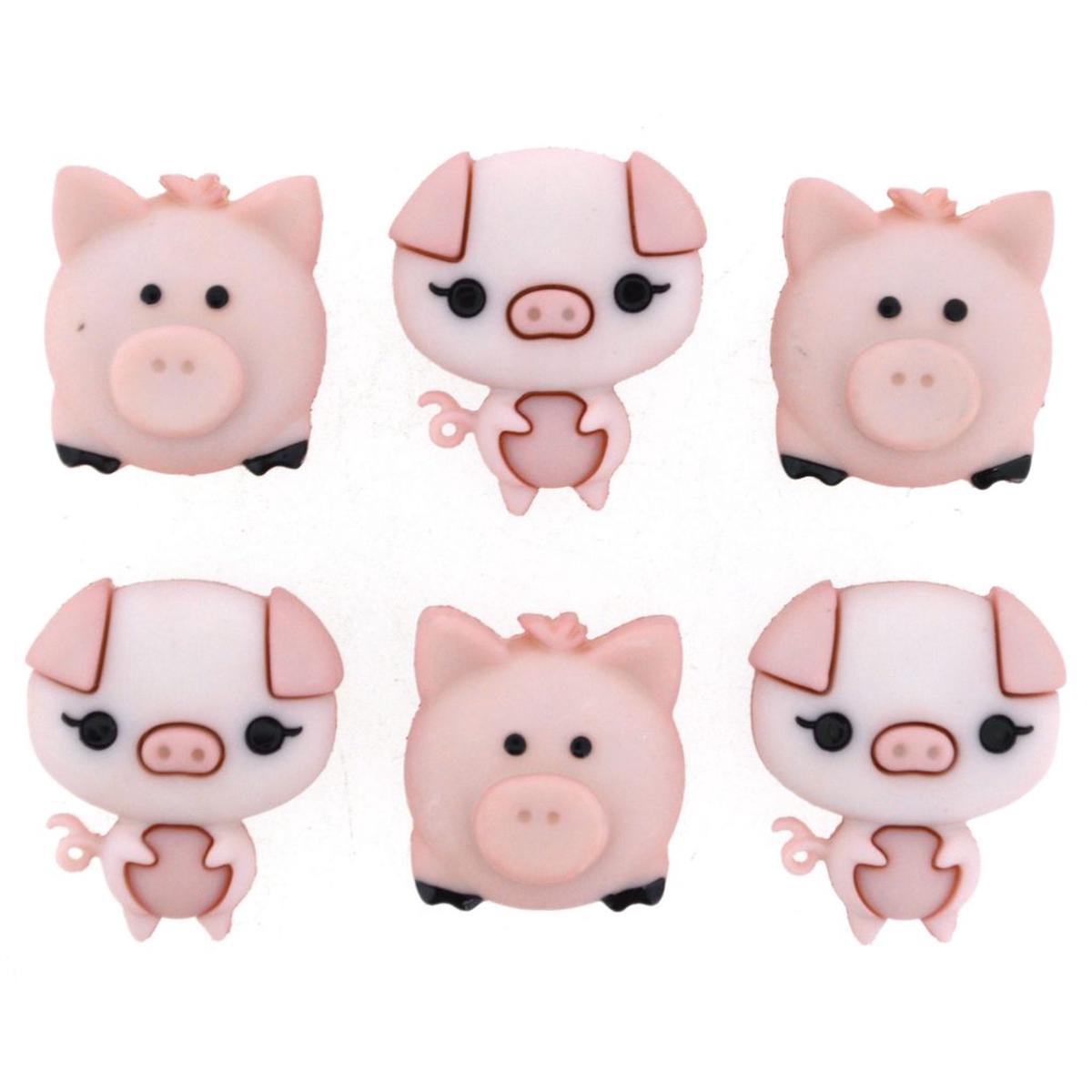 Buttons Pig Pen 10415