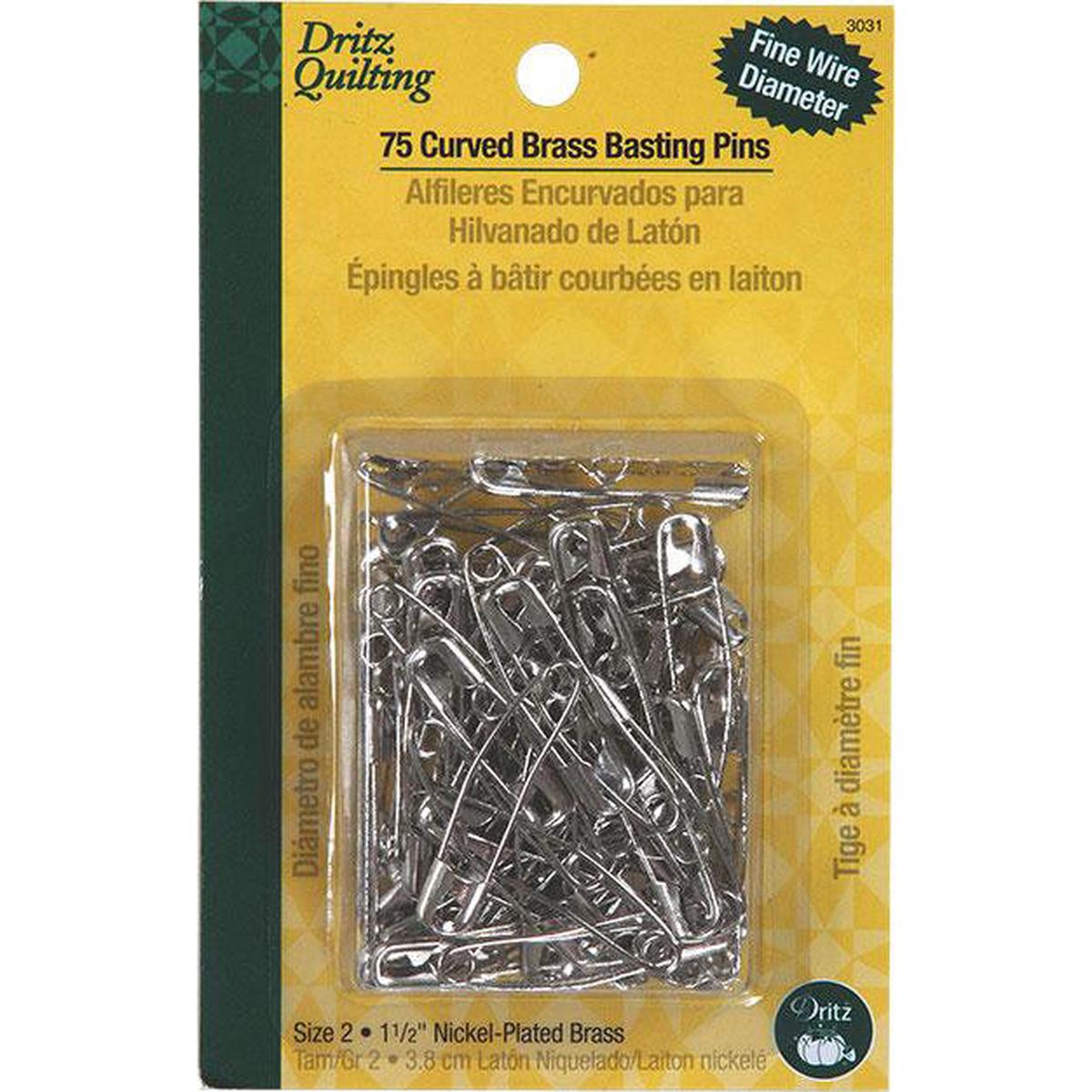 Curved Brass Basting Pins 3031
