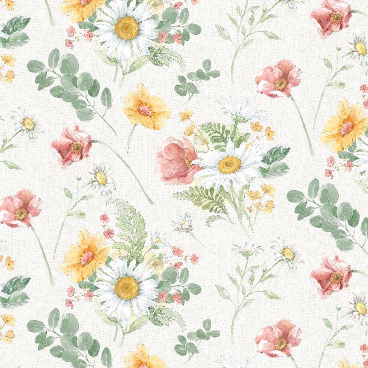 Daisy Days Collection Large Floral Cotton Fabric 83311
