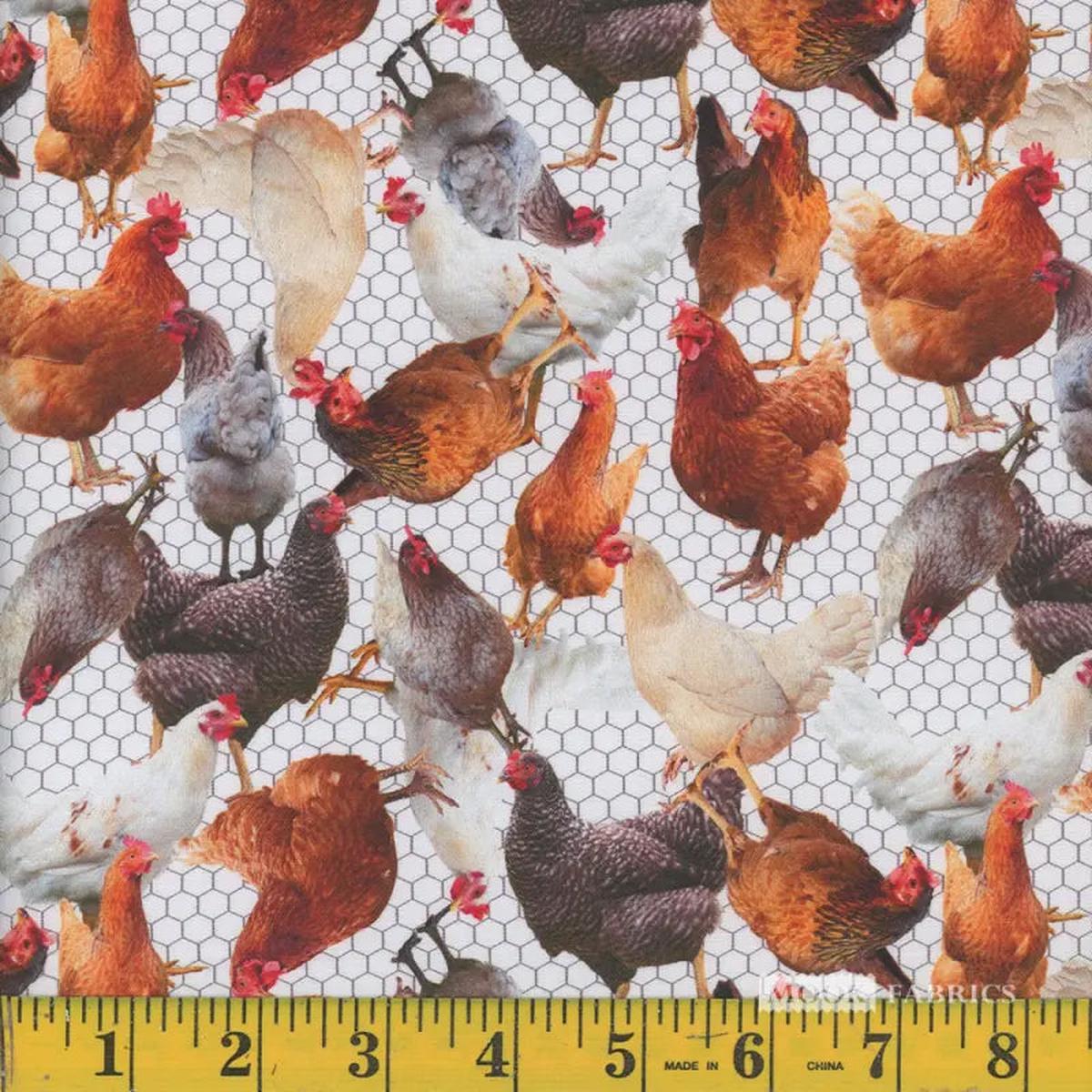 Farm Animals Cotton Fabric 137
