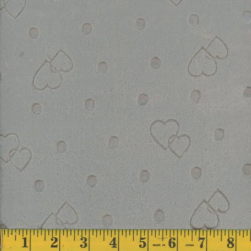 Heart Dot Fleece Flannel Fabric 135038