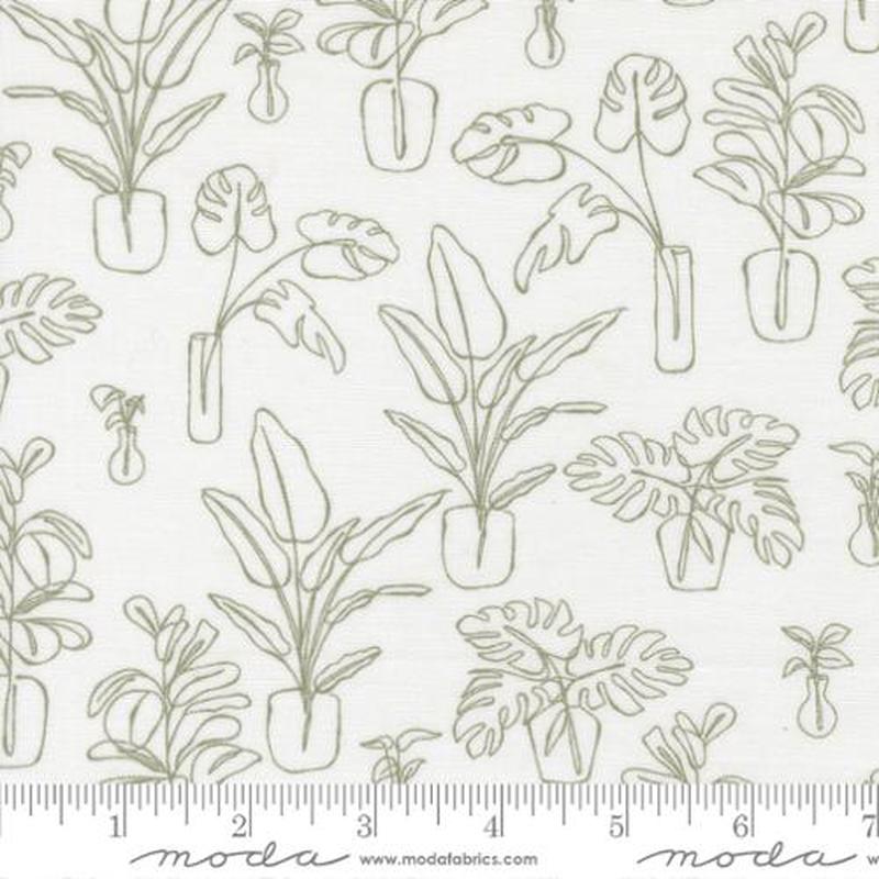 Potted Collection Indoor Jungle Cotton Fabric 26143