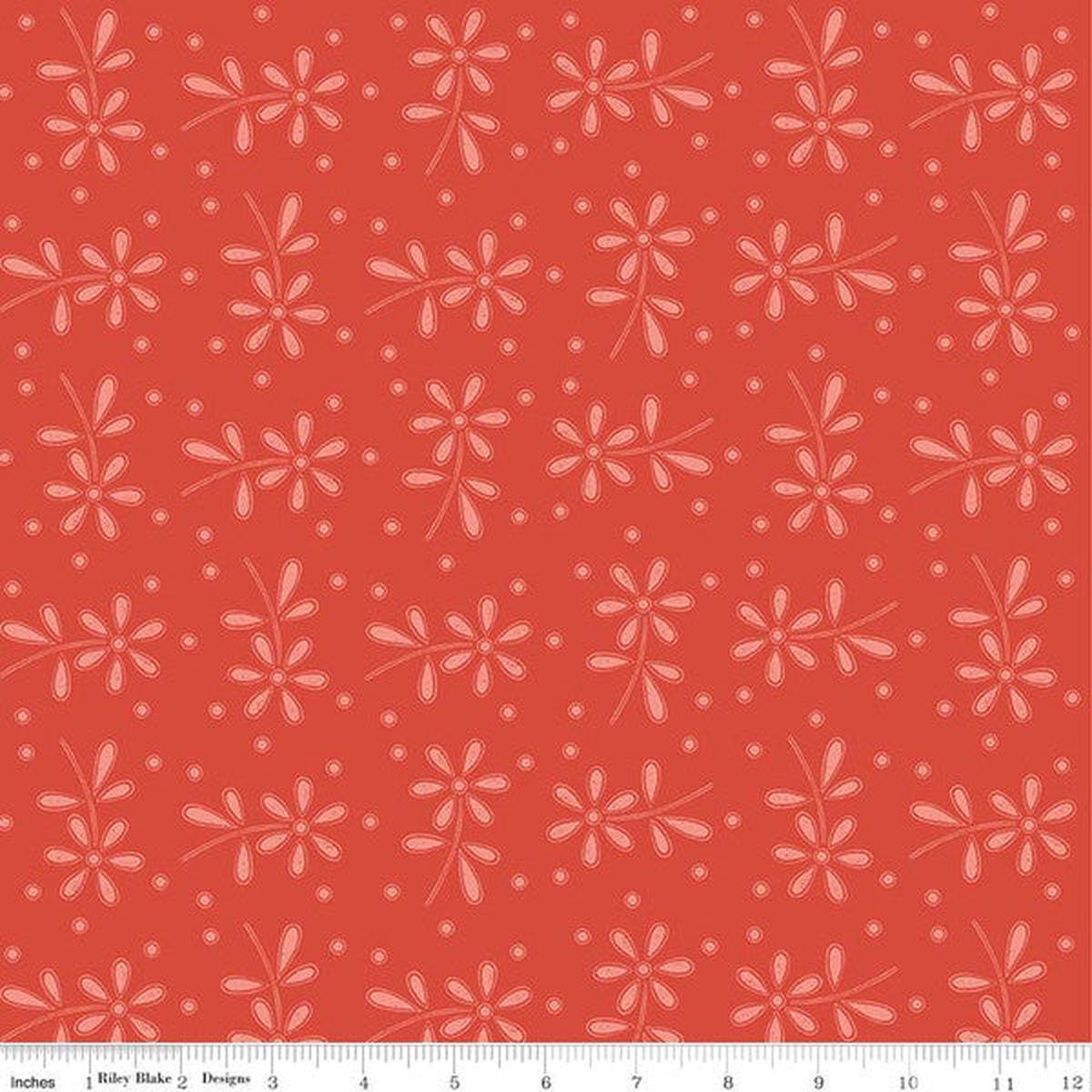 Sewing Seeds Collection Daisy Eyelet Toss Cotton Fabric CD15689