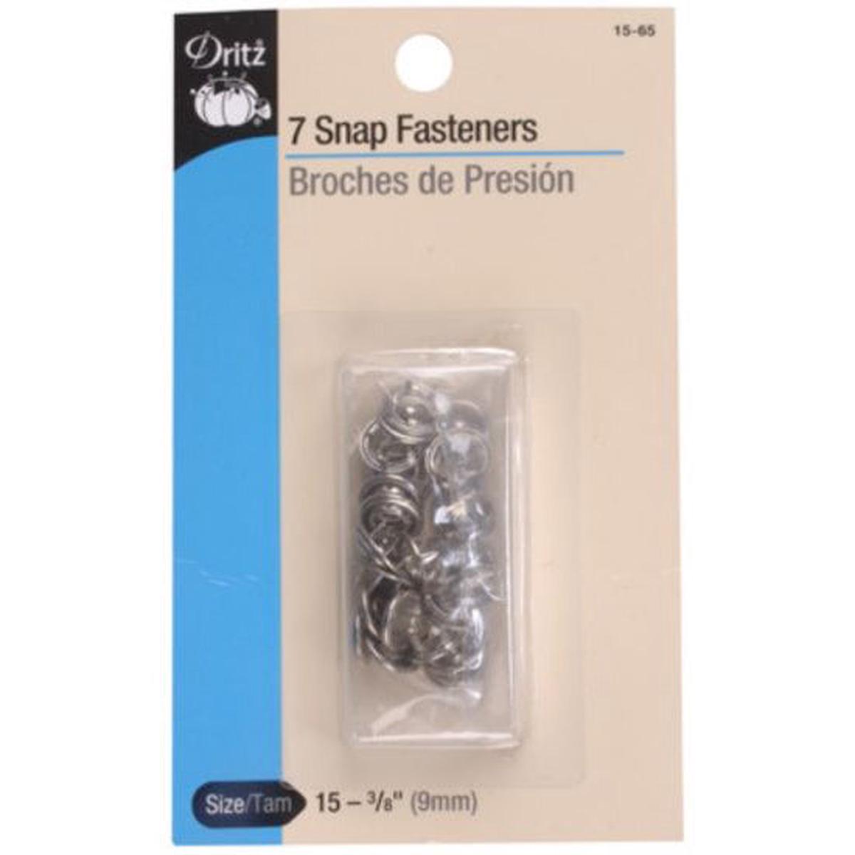 Snap Fasteners- 7 Nickel Snaps 15-65
