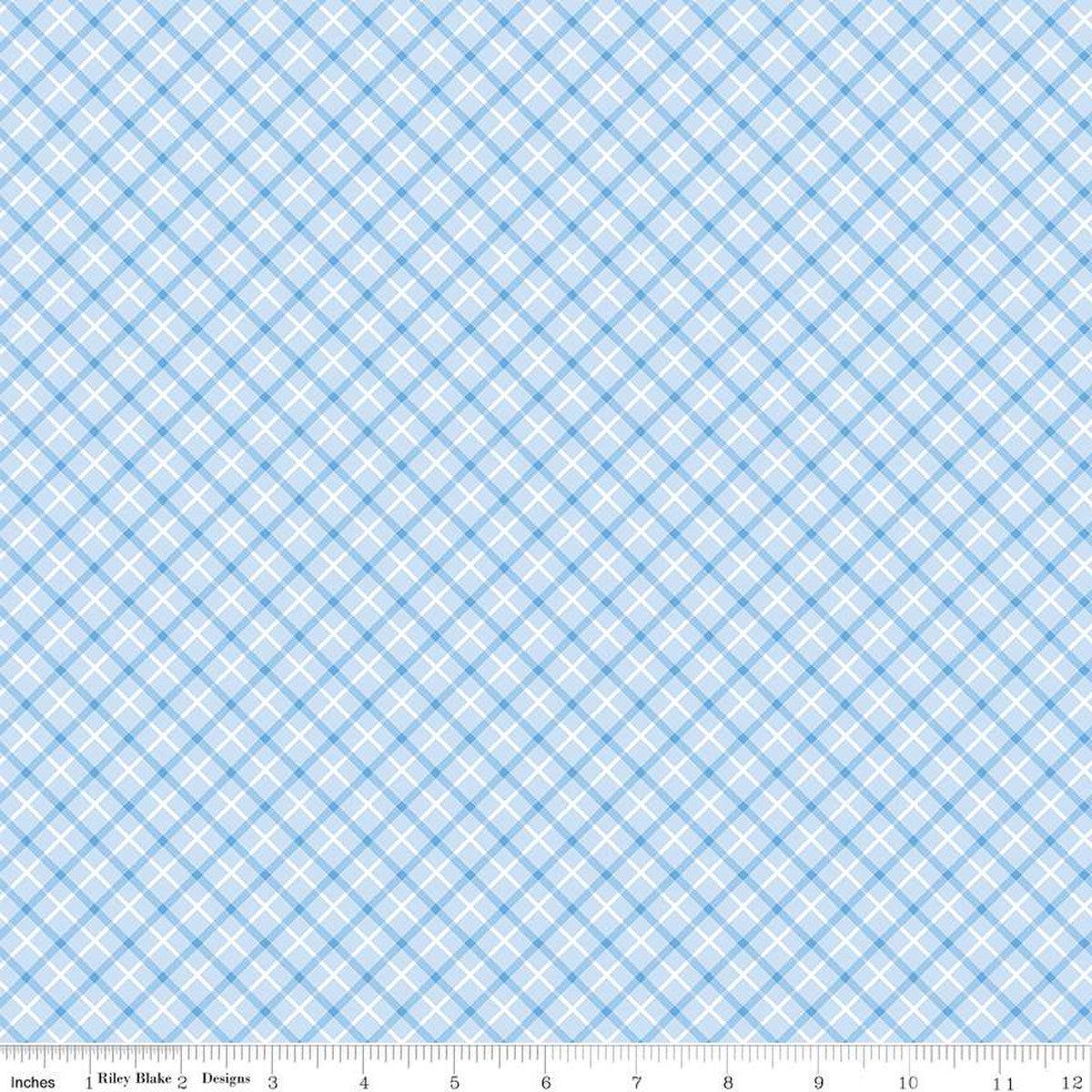 Special Delivery Collection Plaid Cotton Fabric C15281