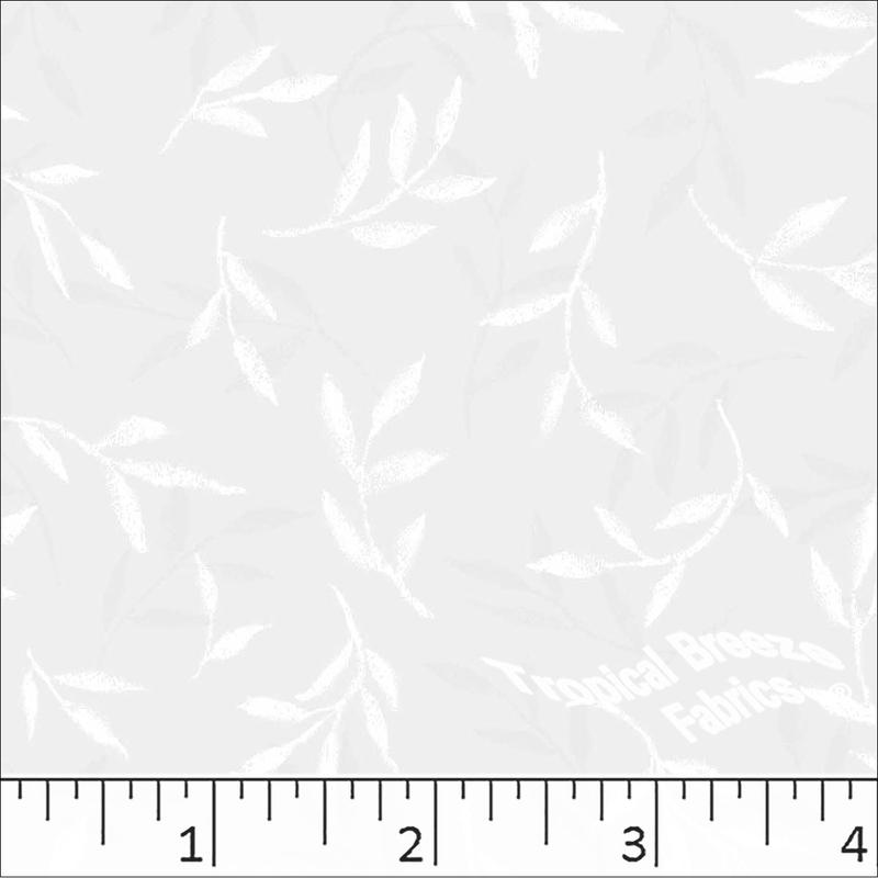 Standard Weave Leafy Poly Cotton Dress Fabric 6275