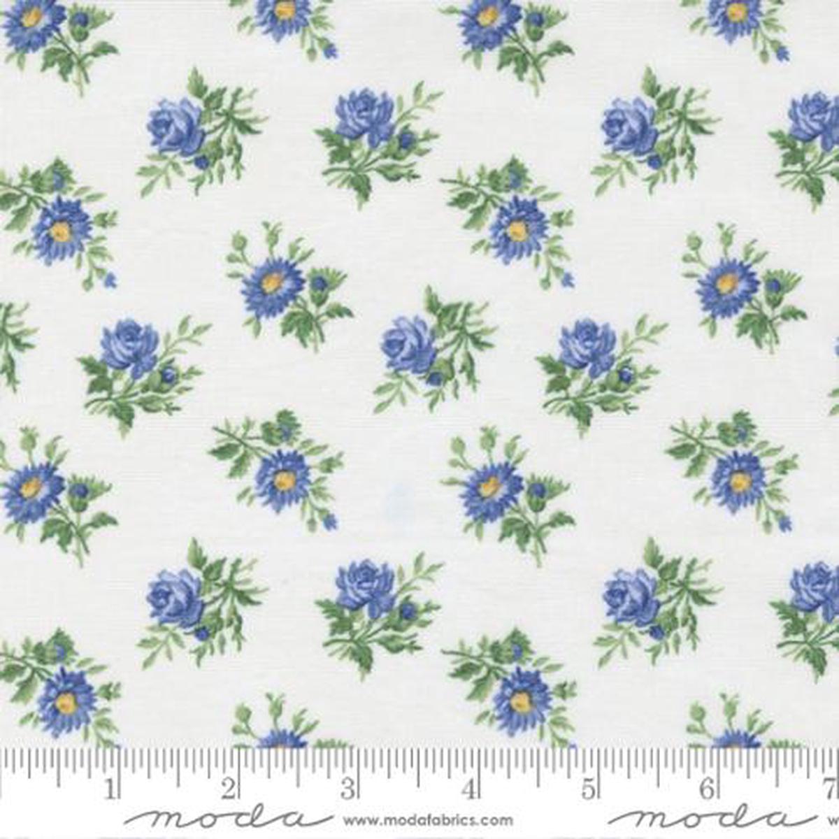 Summer Breeze 2023 Collection Tossed Bouquet Cotton Fabric 33684