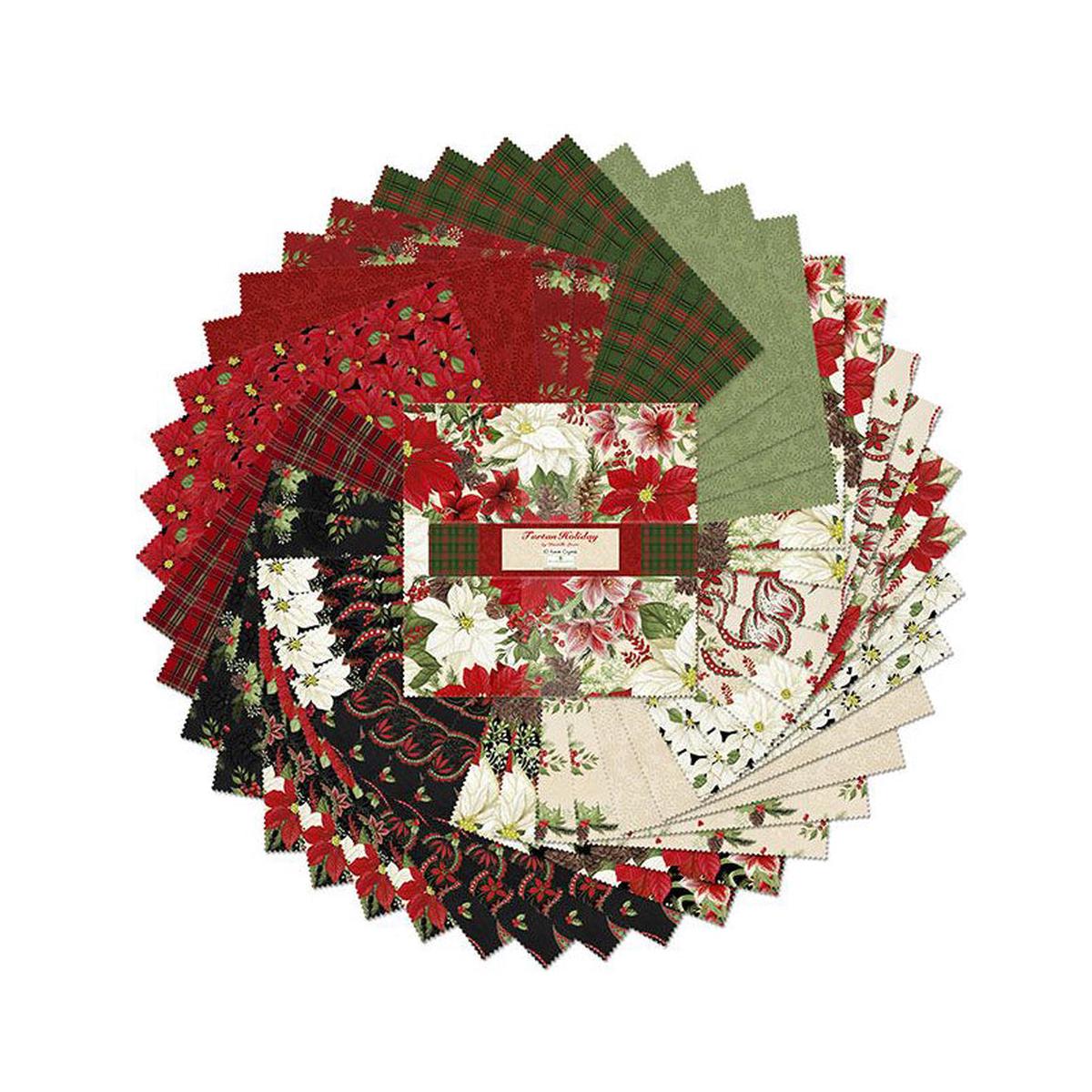 Tartan Holiday Collection 10 Karat Crystals Cotton Fabric 518-768-518