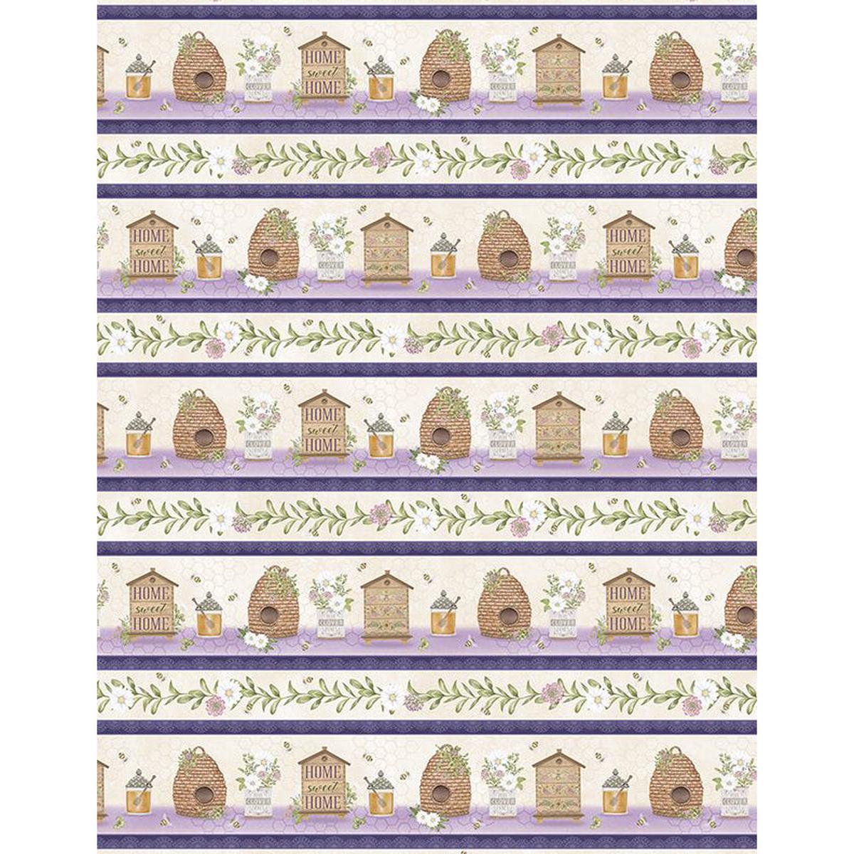 The Art of Beekeeping Striped Fabric 3017-27605-268