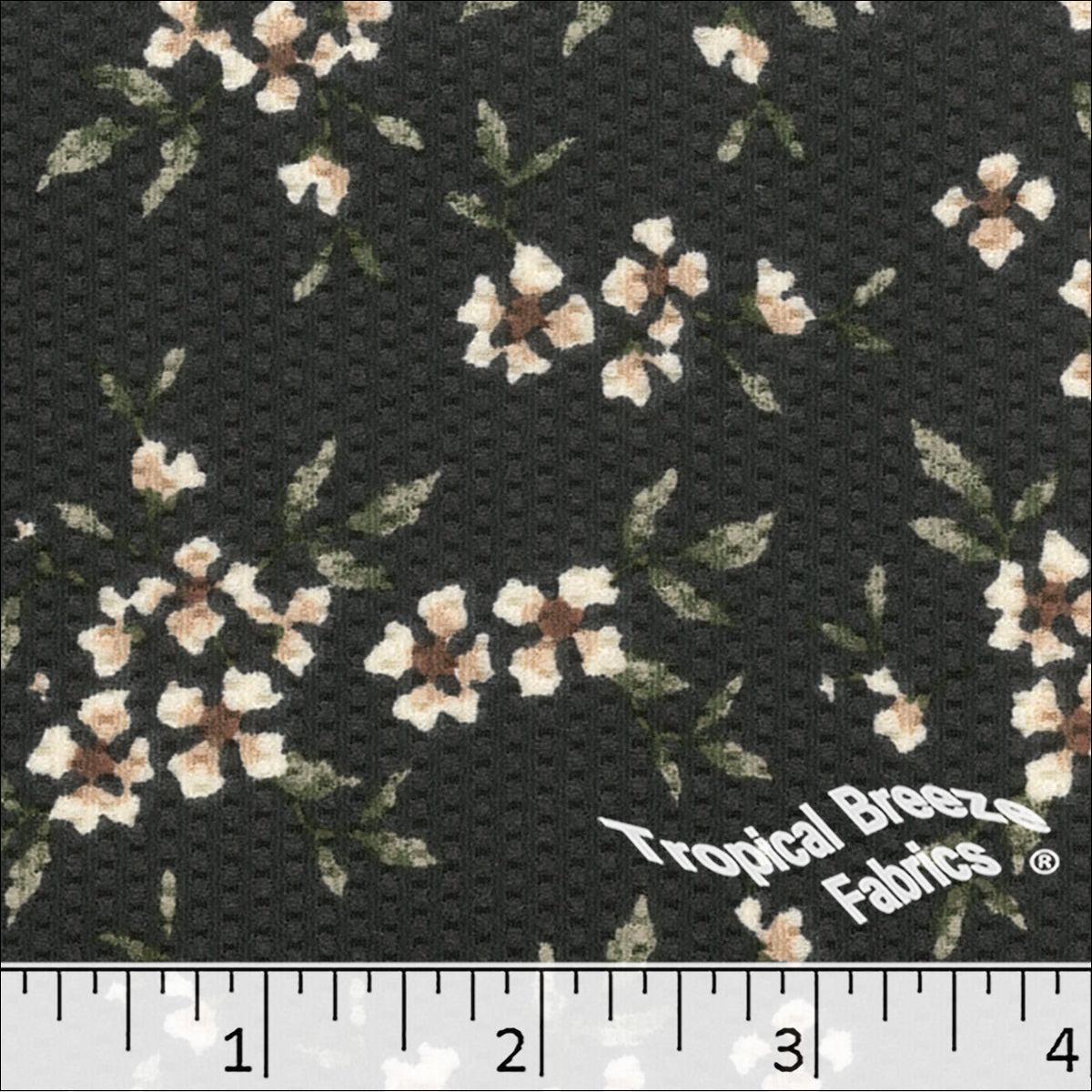 Bubble Knit Floral Print Dress Fabric 578520