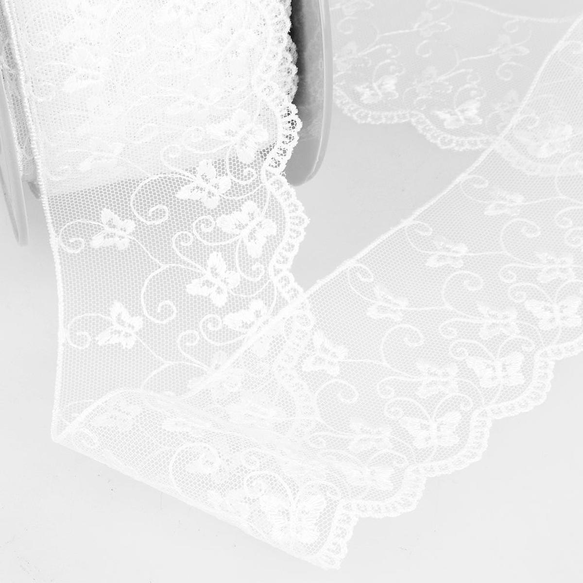 Butterfly Embroidered Tulle Lace 3536 65MM