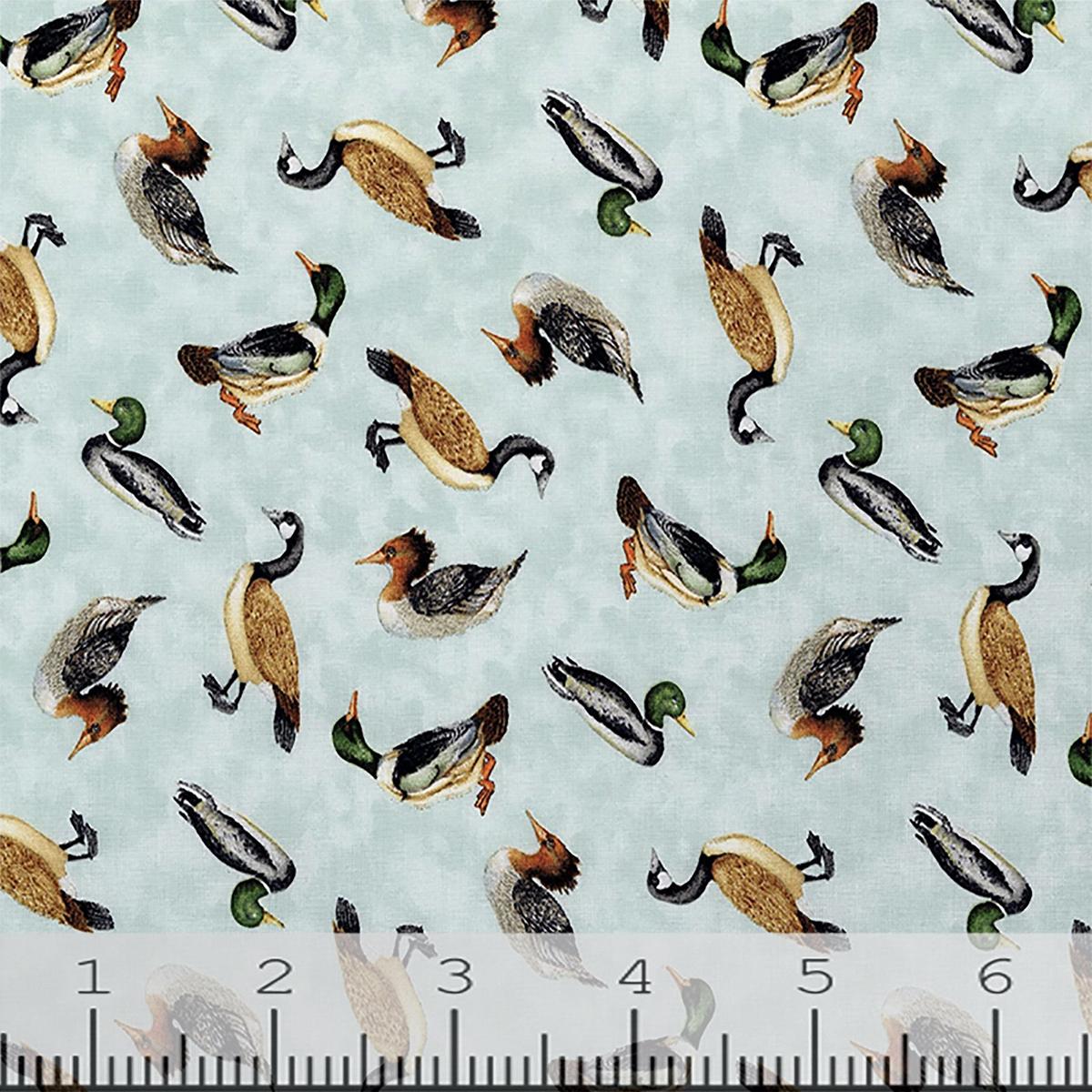 Down by the Lake Collection Ducks Cotton Fabric 3023-39730