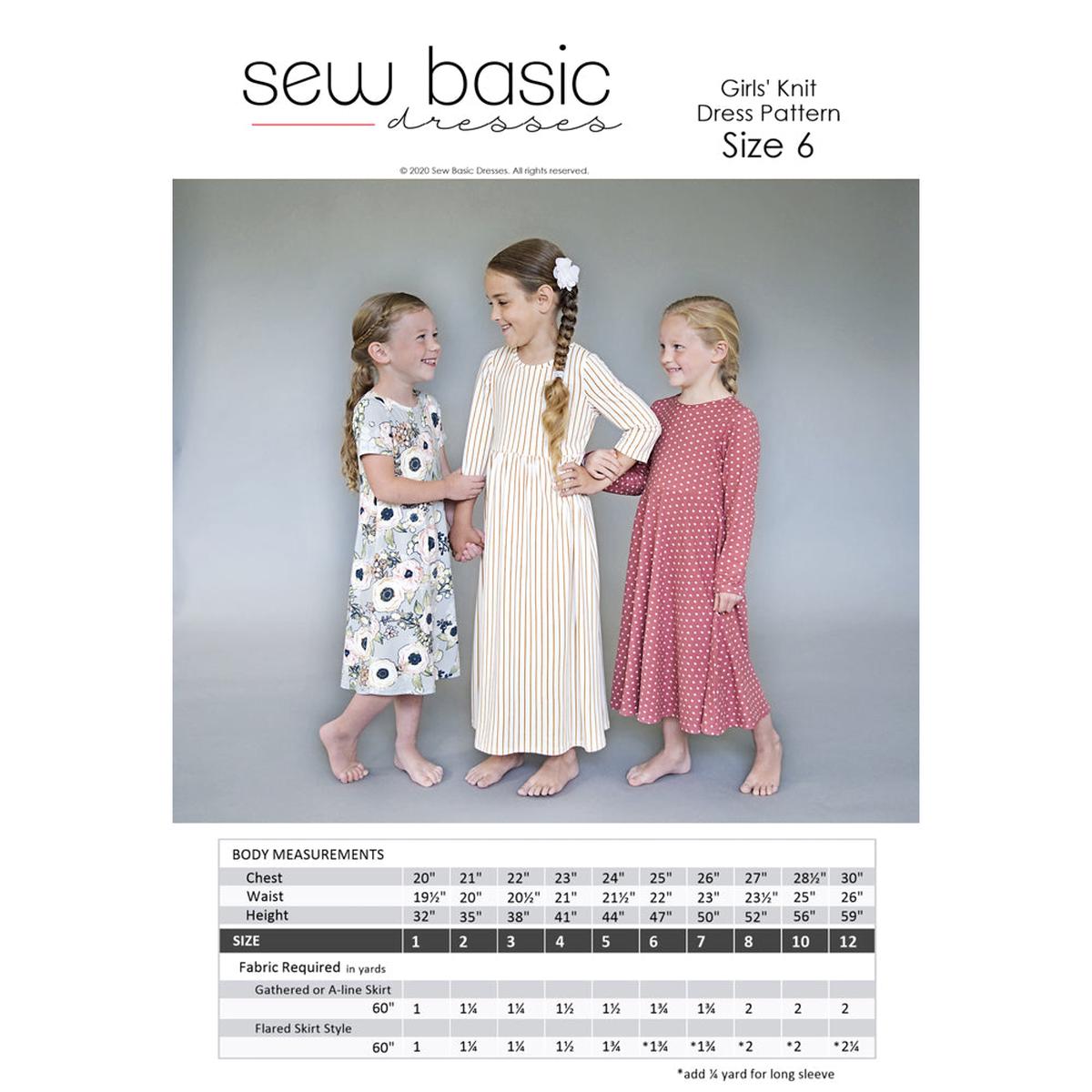 Girl's Knit Dress Pattern