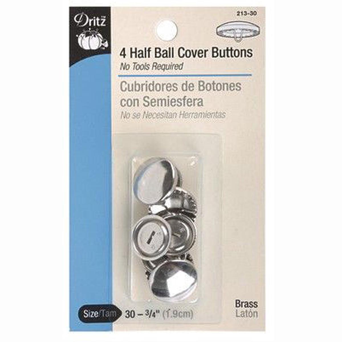 Half Ball Cover Button Refills S-213
