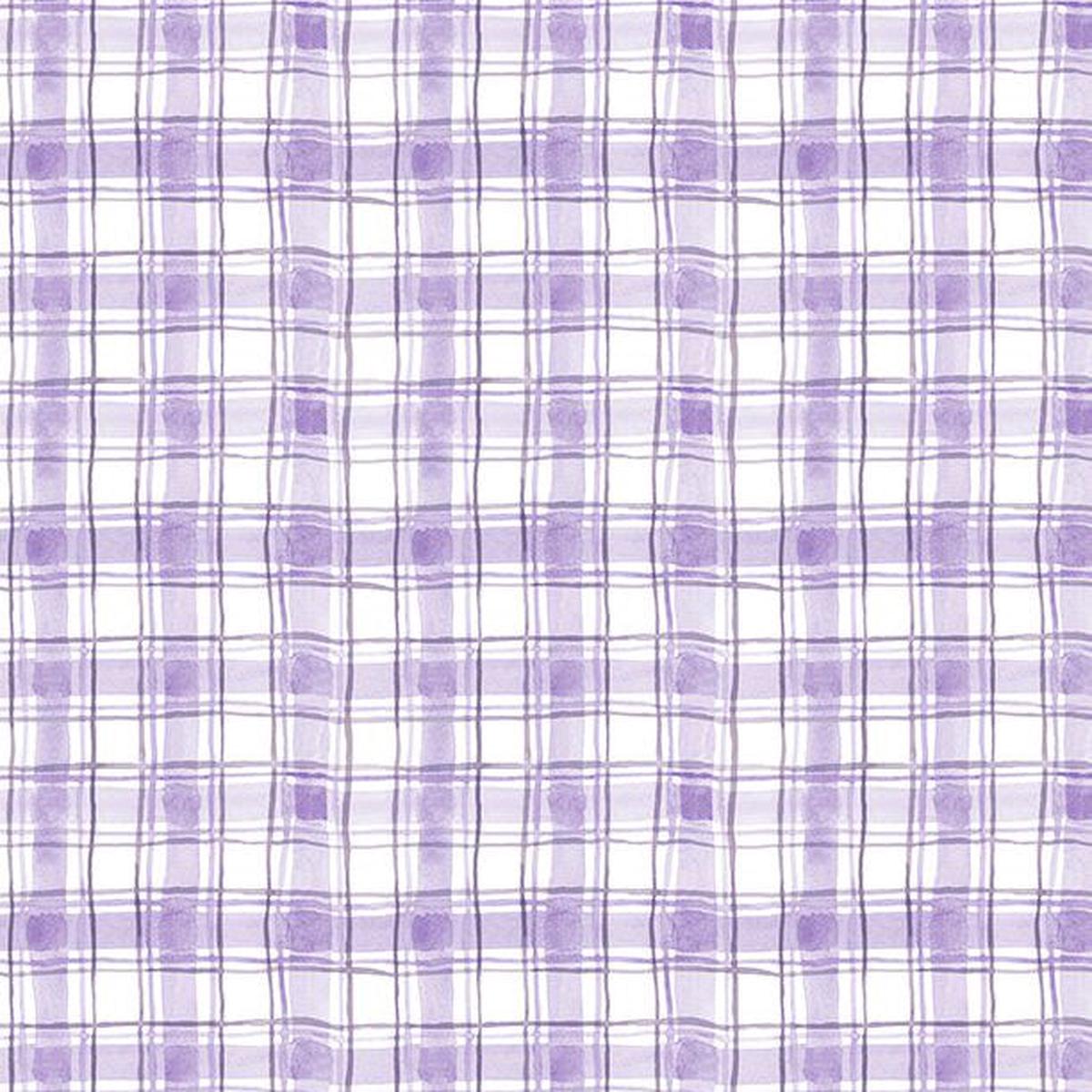 Hummingbird Floral Collection Plaid Cotton Fabric 3023-39832