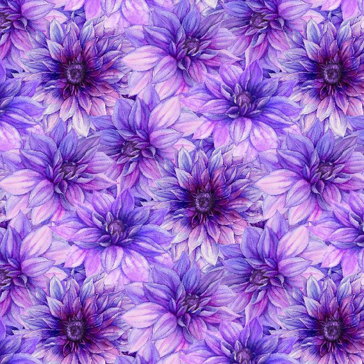 In Bloom Collection Packed Floral Cotton Fabric 33883