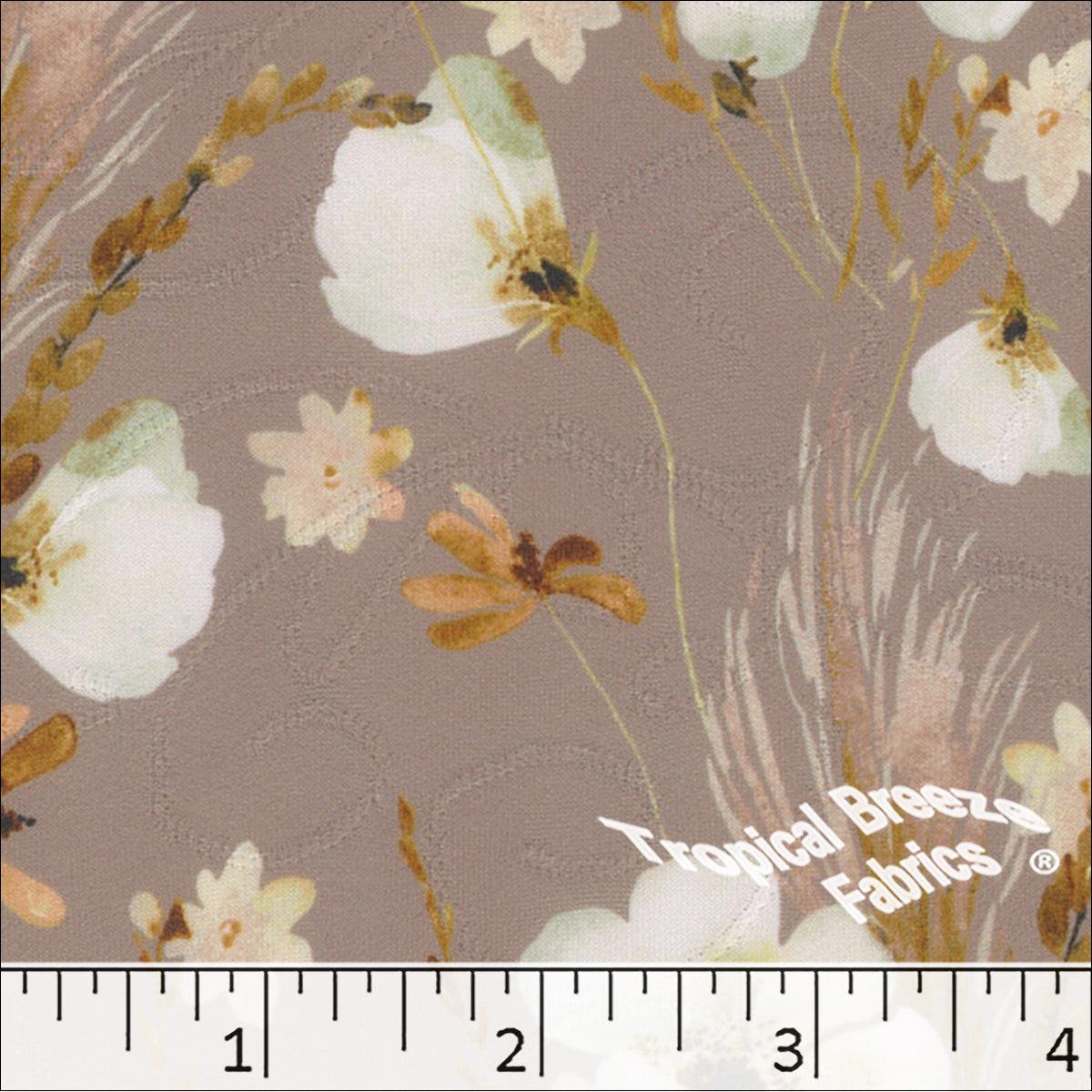 Jacquard Knit Floral Print Fabric 572520