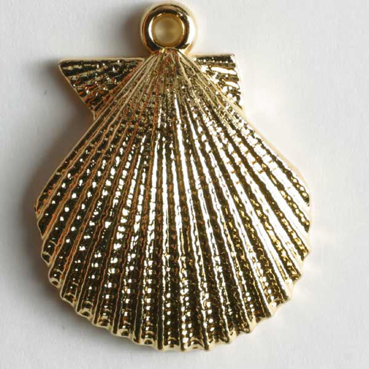 Seashell Charm 24K Gold Plated 1702