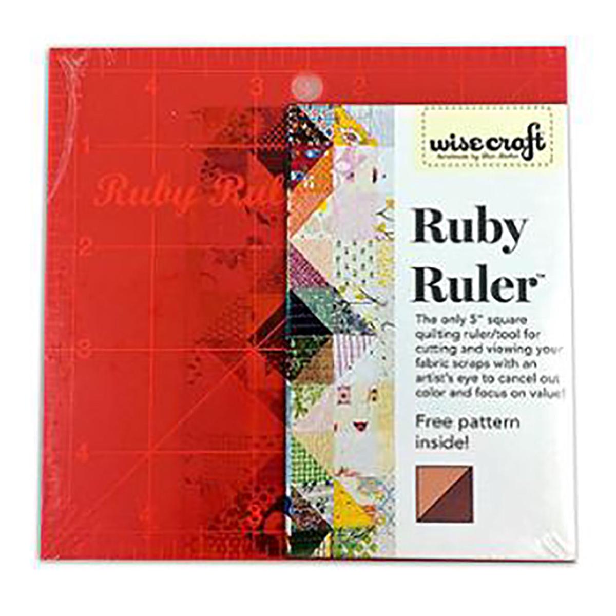 5-Inch Ruby Ruler WC-1