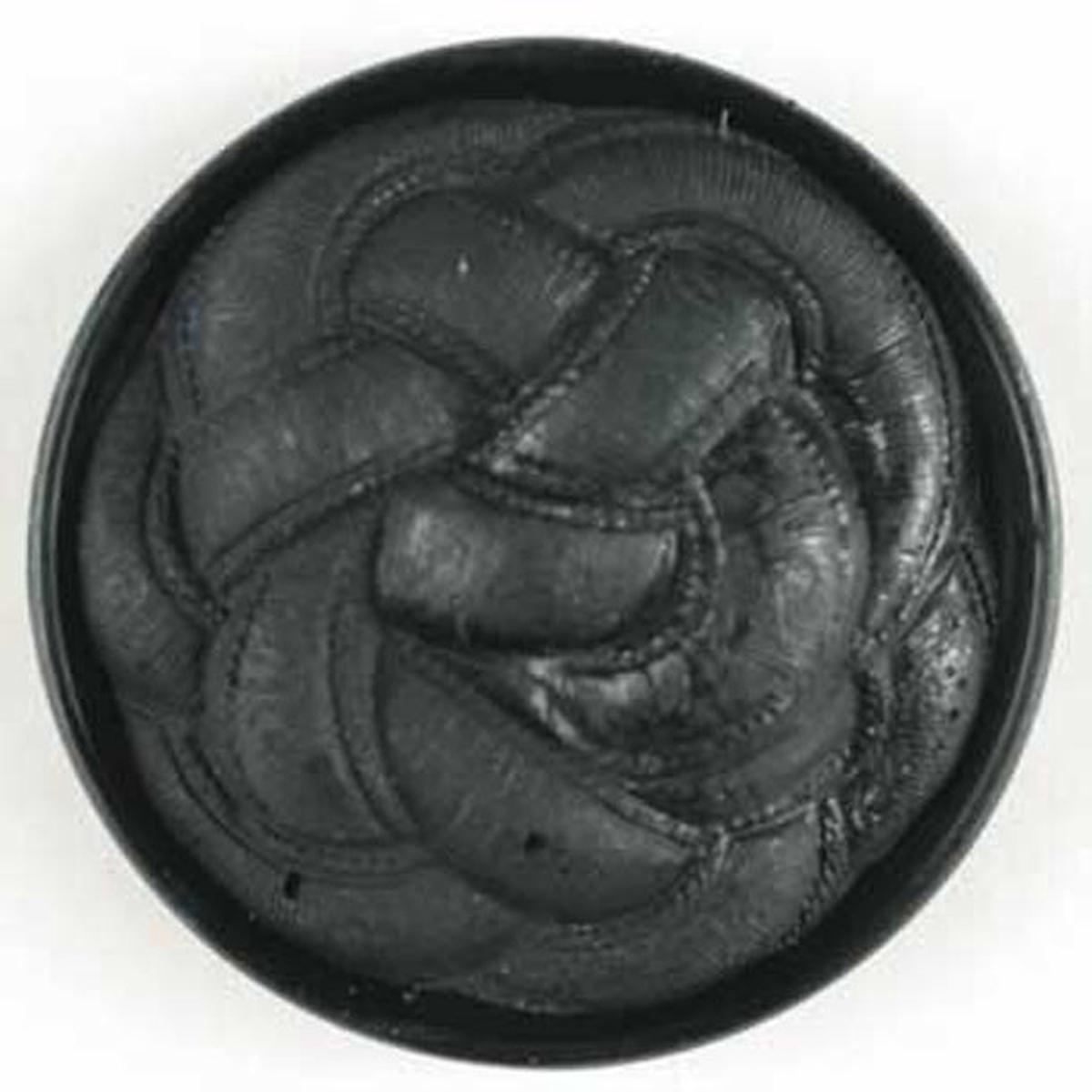 Black Rope Knot Button