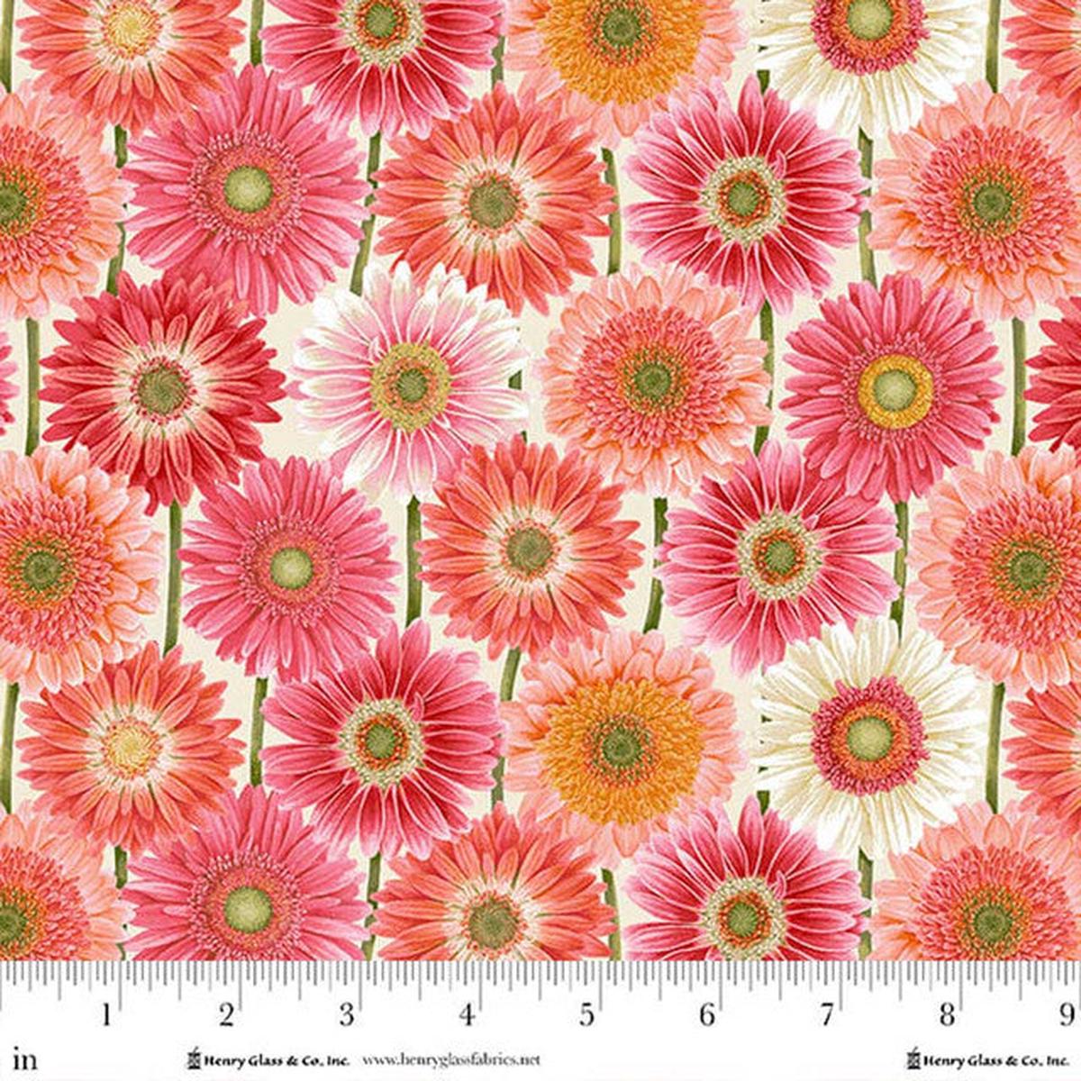 Bloomscape Collection Large Floral Cotton Fabric 2430