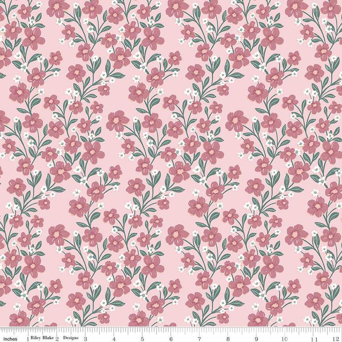 Buds and Butterflies Collection Trailing Bliss Cotton Fabric C15351