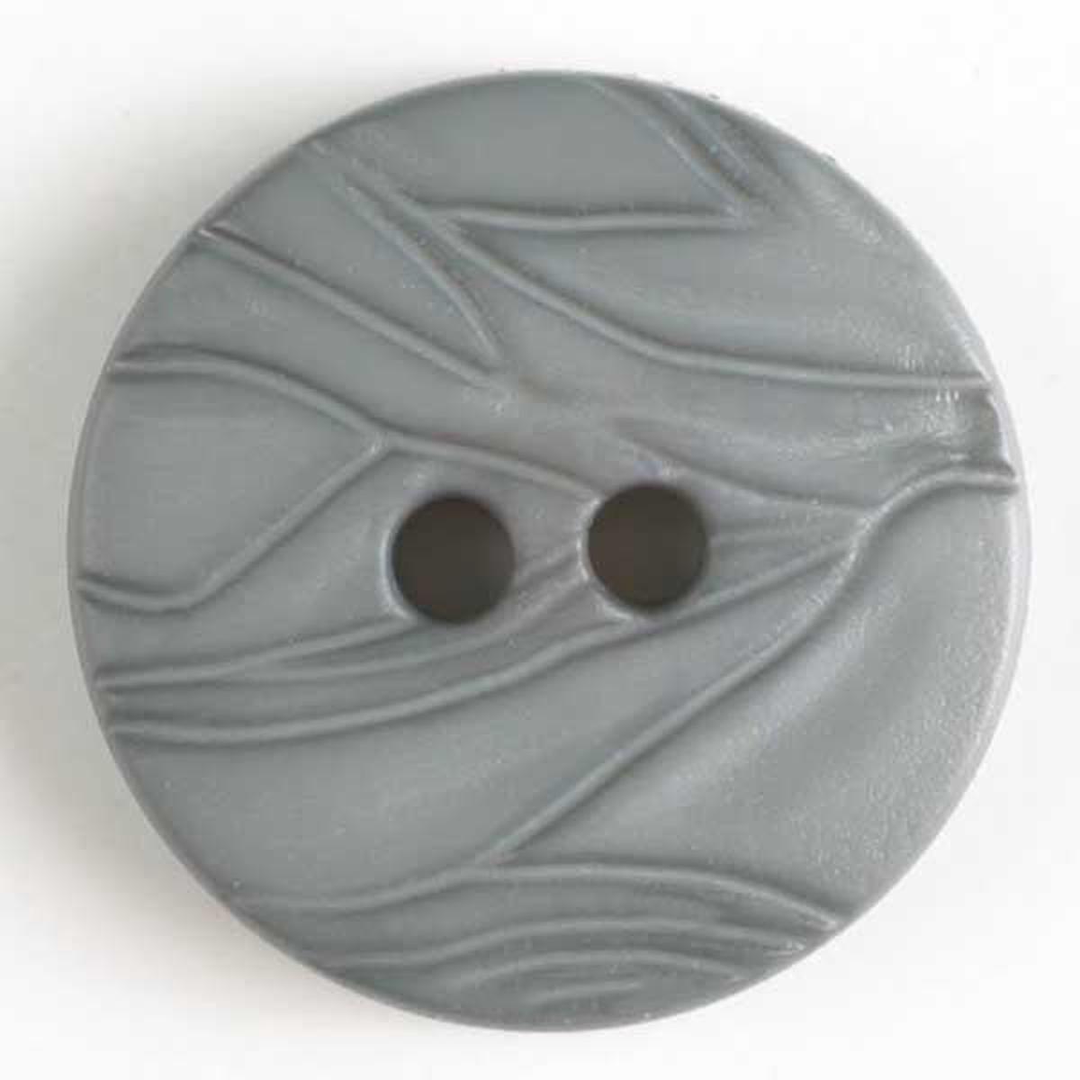 Carved 2 Hole Sew Through Gray Buttons